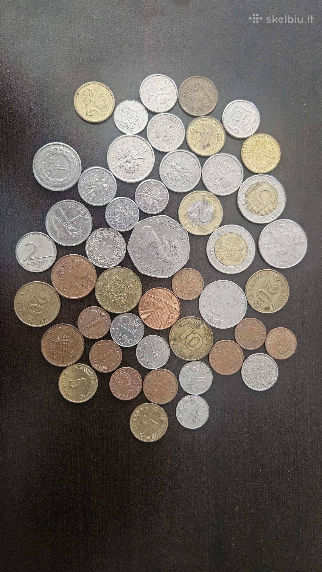 Užsienio monetų rinkinys 