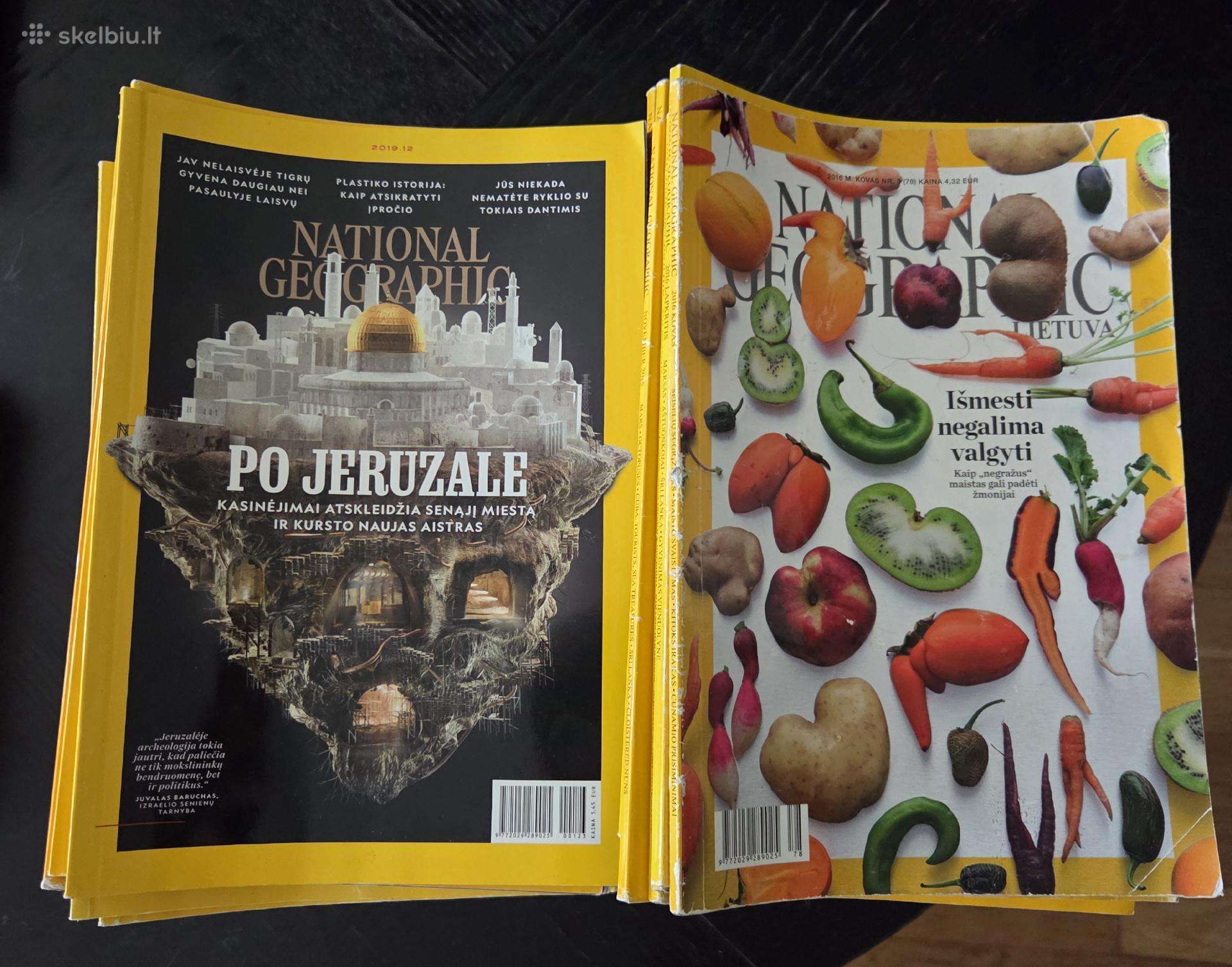 National geography Lietuva žurnalų kolekcija.