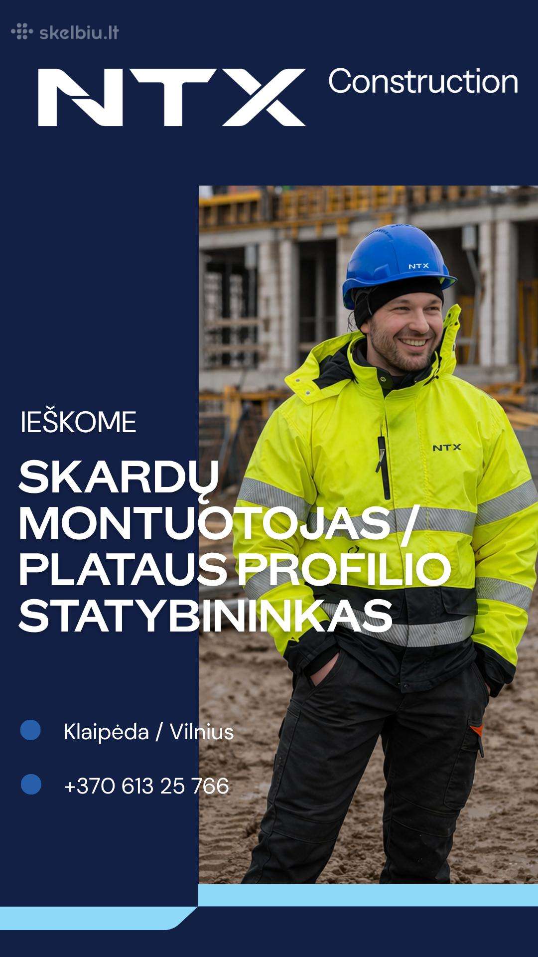 Skardų Montuotojas / Plataus Profilio Statybininka