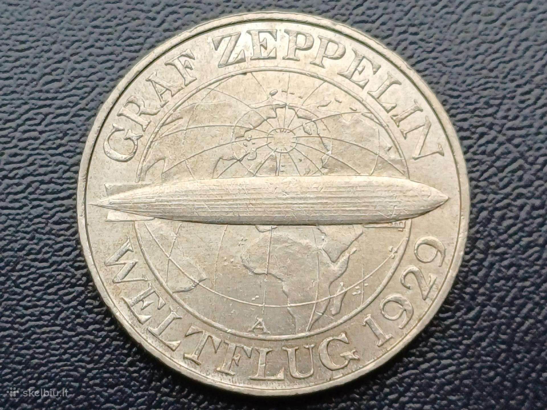 3 markes 1930m. Vokietija sidabras