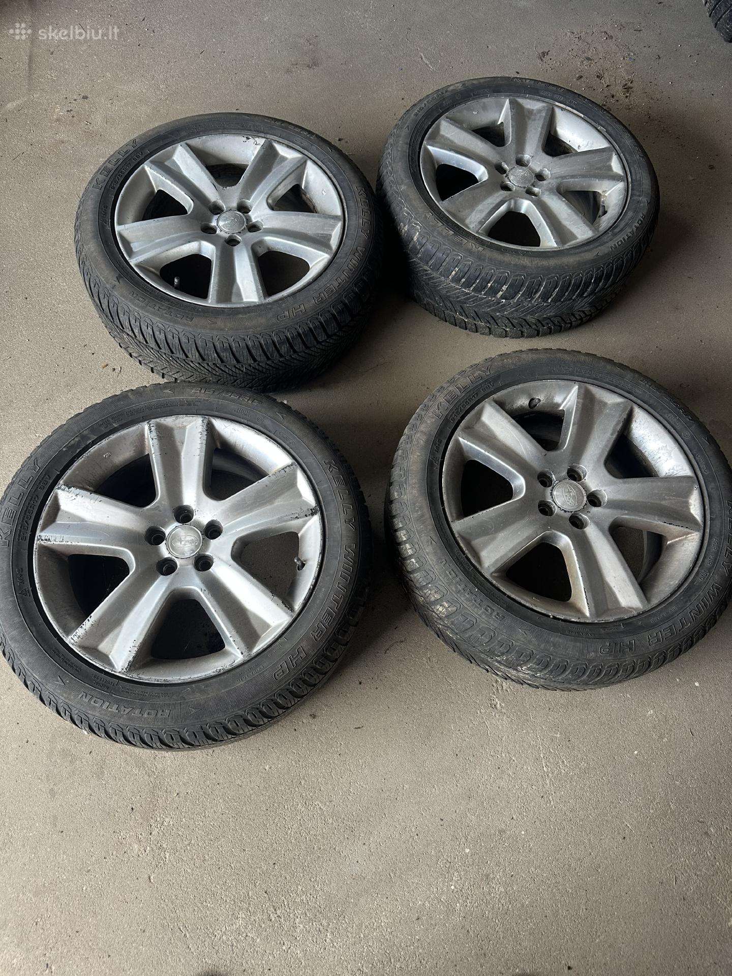 Parduodu lietus ratlankius Subaru su padangomis