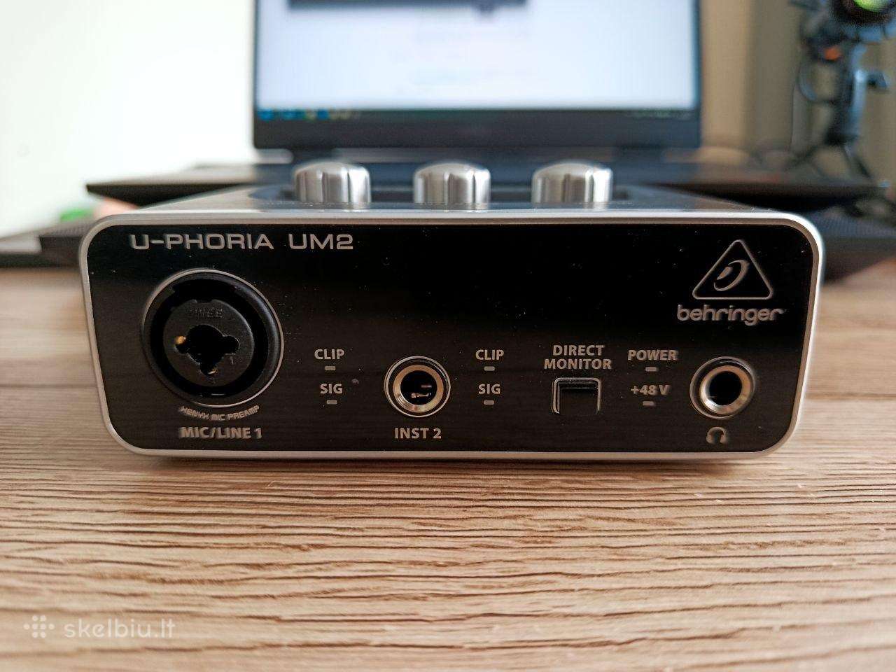 Behringer U-phoria Um2 – Garso plokštė pilnas komp