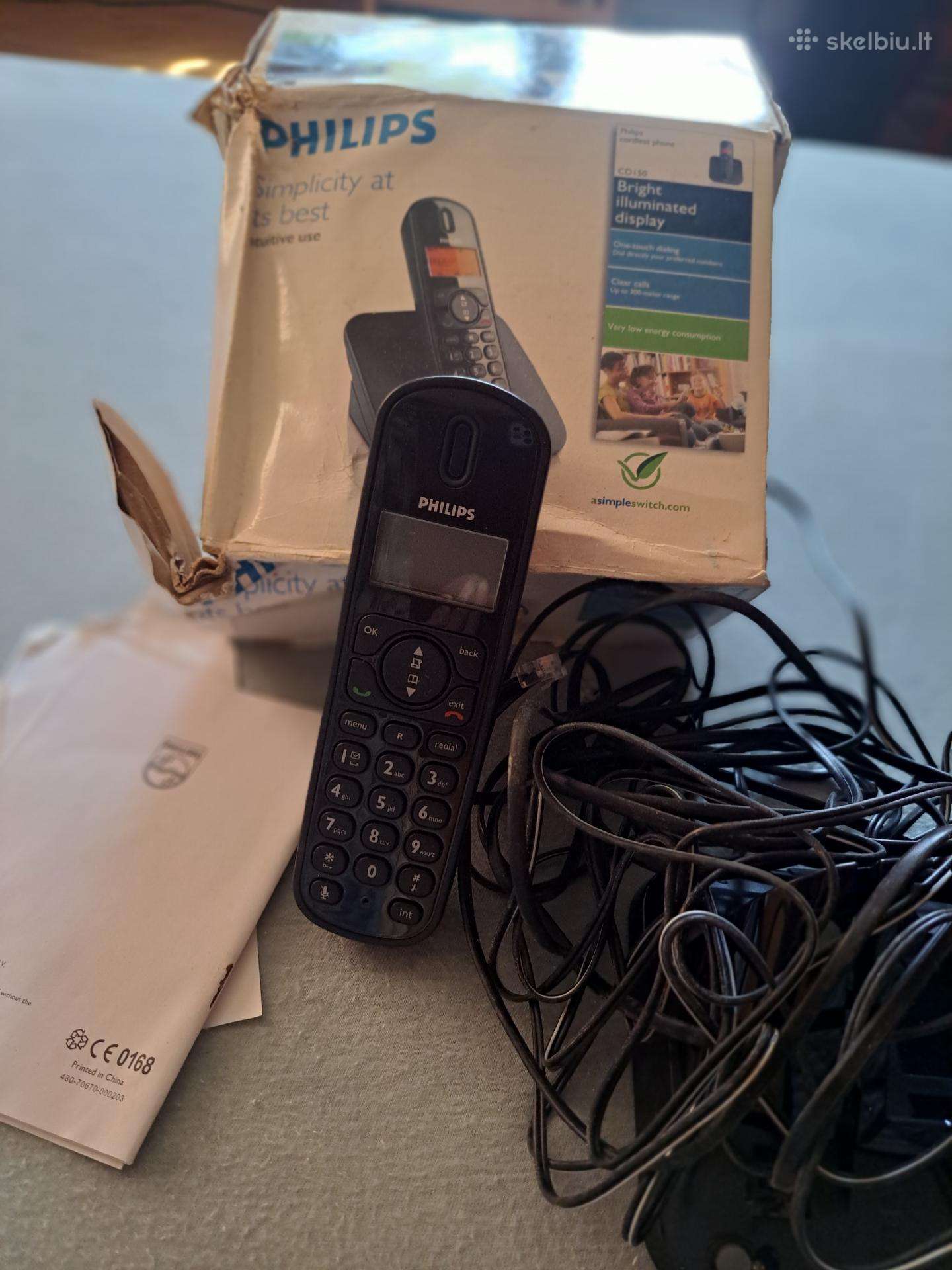 Naujas retro belaidis telefonas Philips Cd150