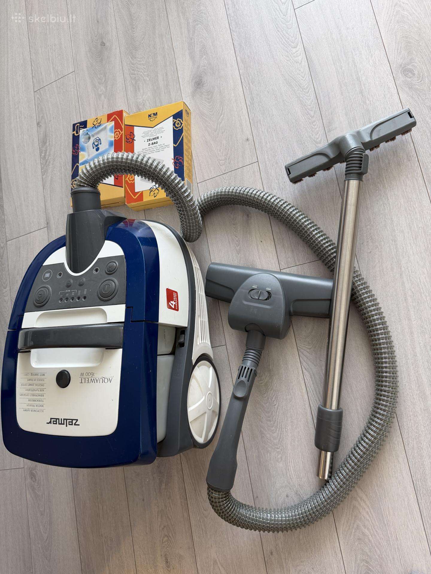 Plaunantis dulkių siurblys Zelmer aquawelt 1600w
