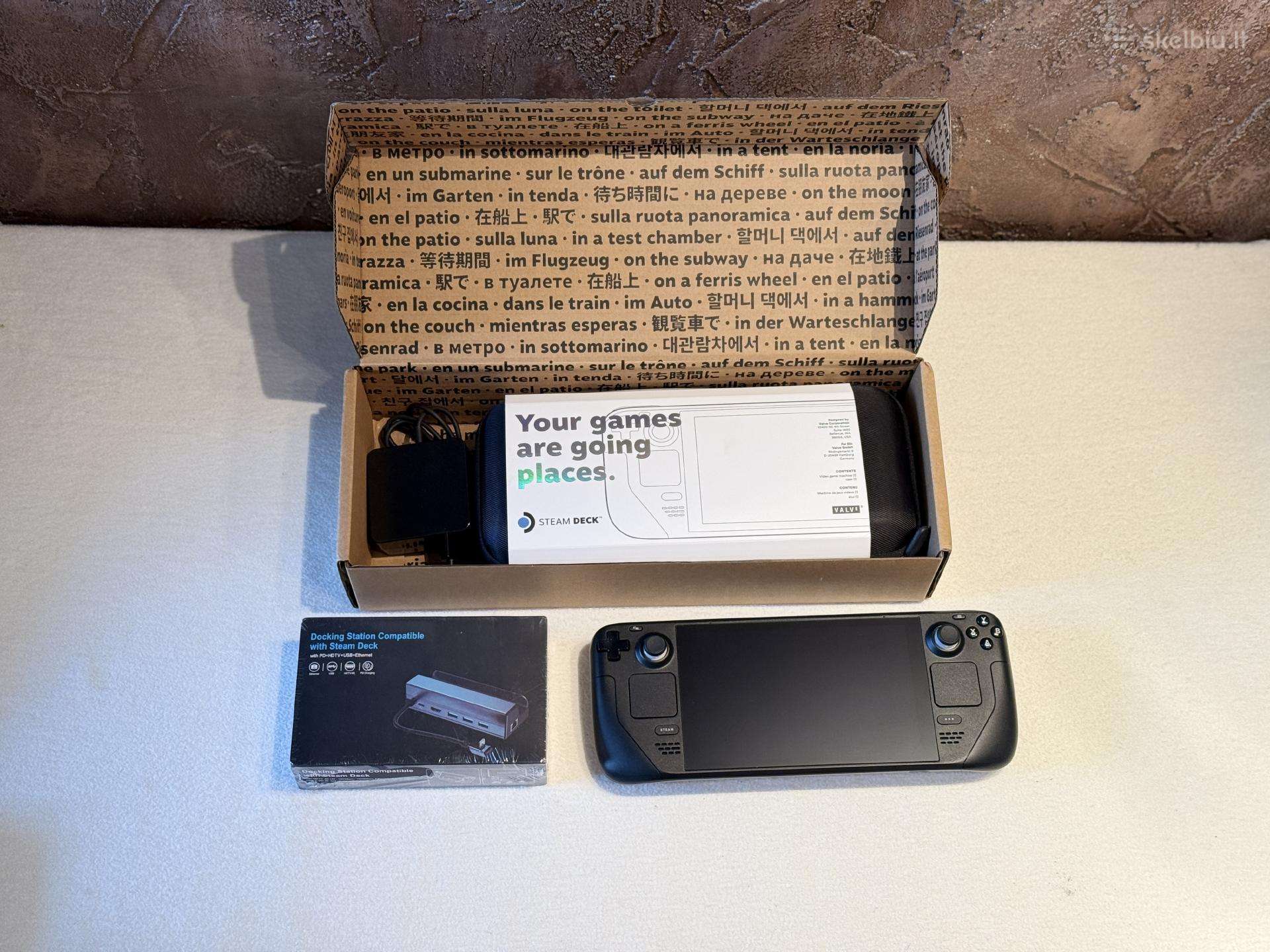Steam Deck LCD 256gb Kaip naujas! + Dock