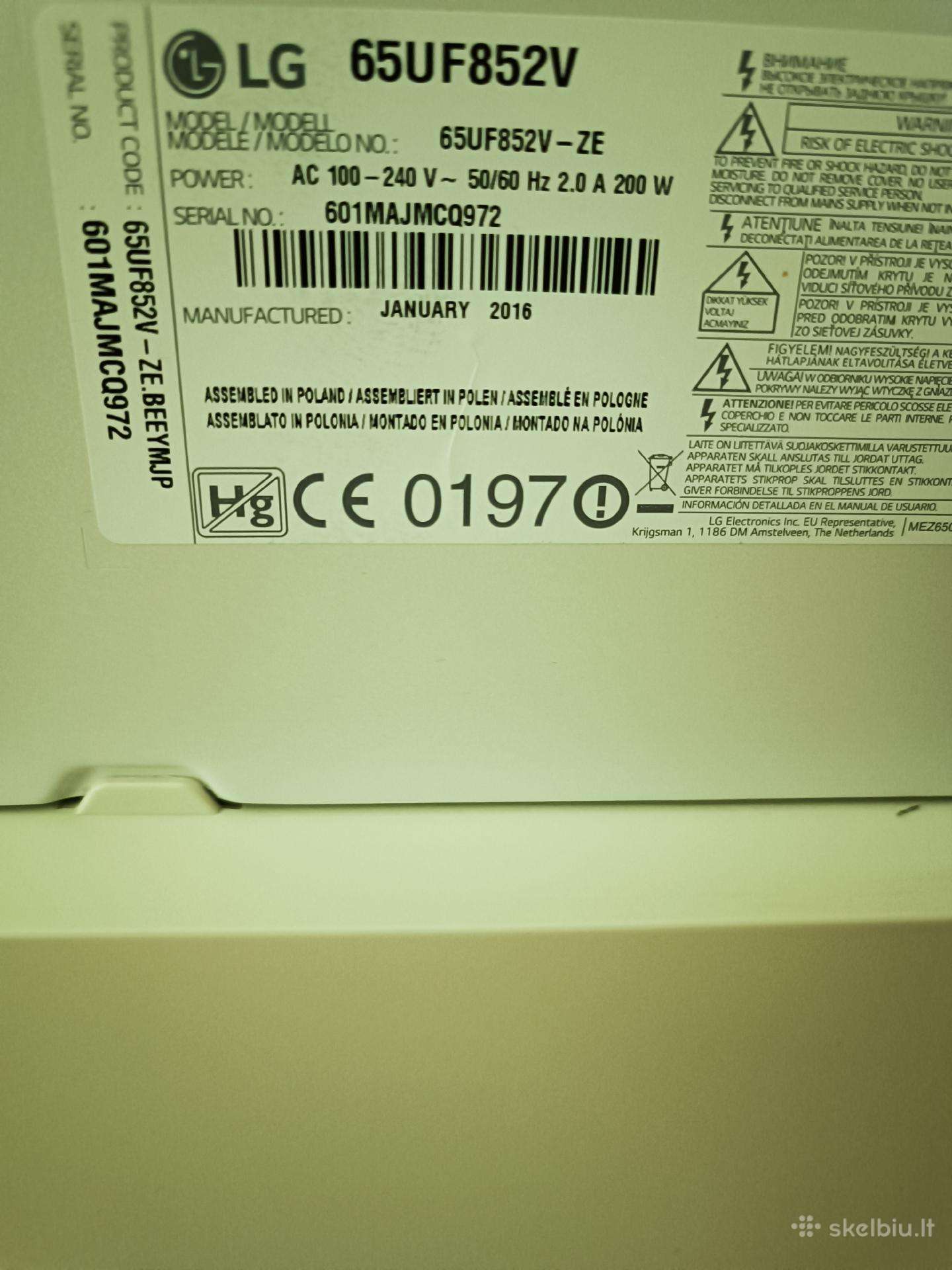 Lg65uf852v