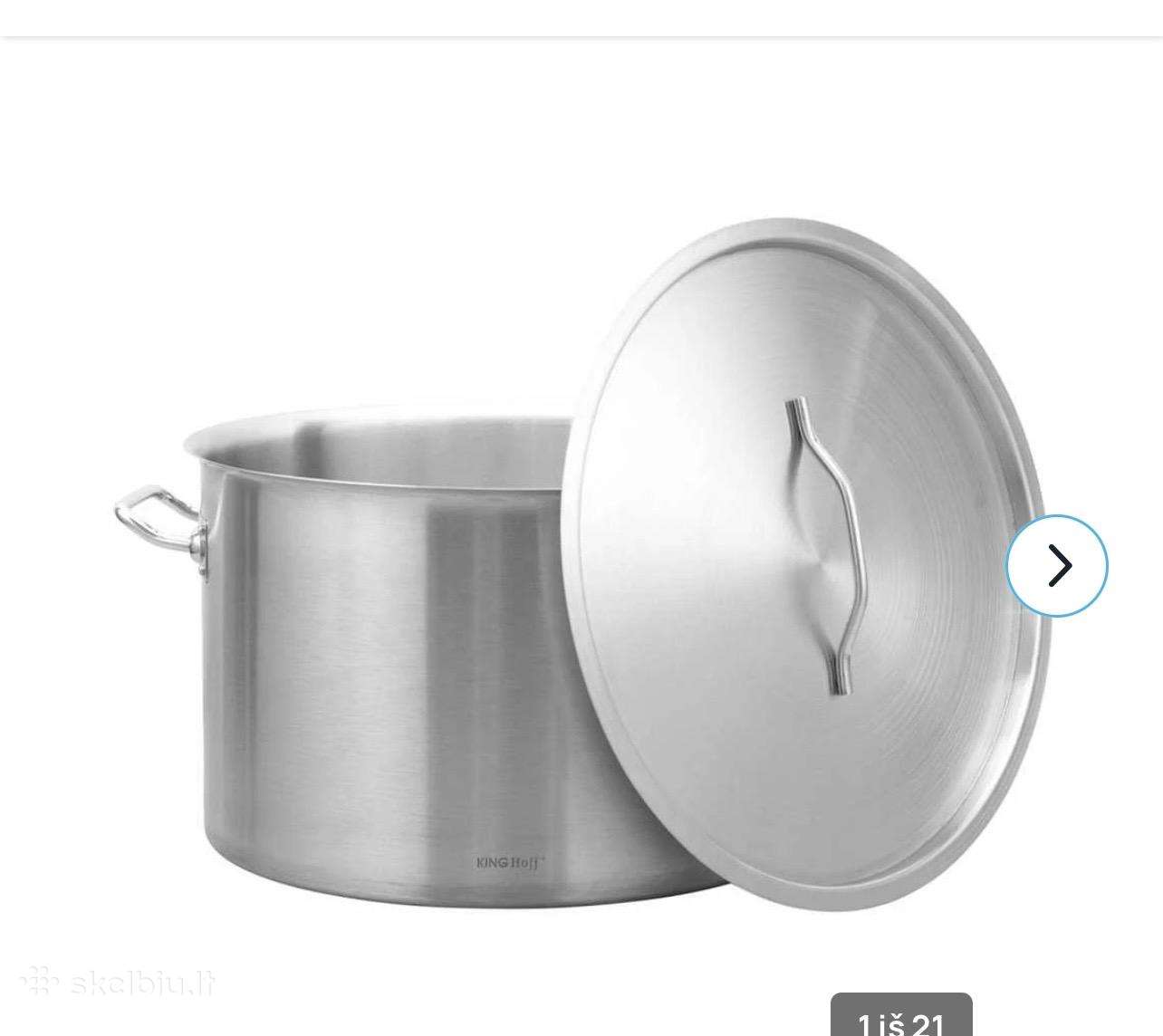 King Hoff Puodas Gastronorm puodas, 50 cm