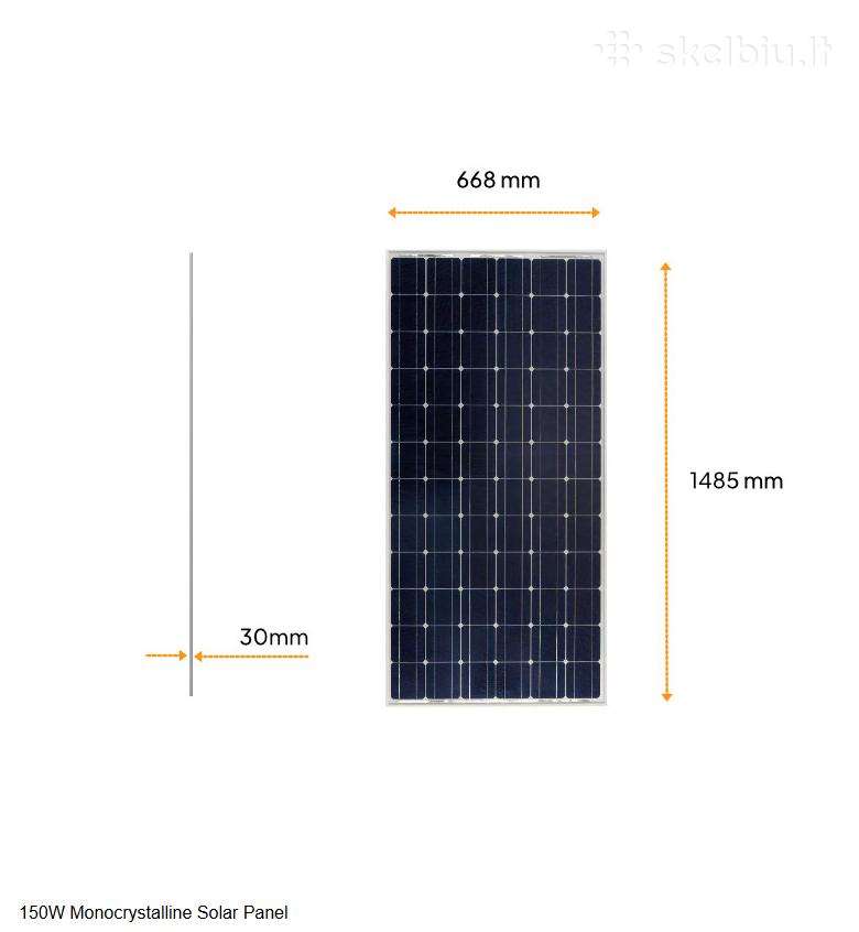 Saulės fotovoltinis modulis (panelė) 150w - naujas