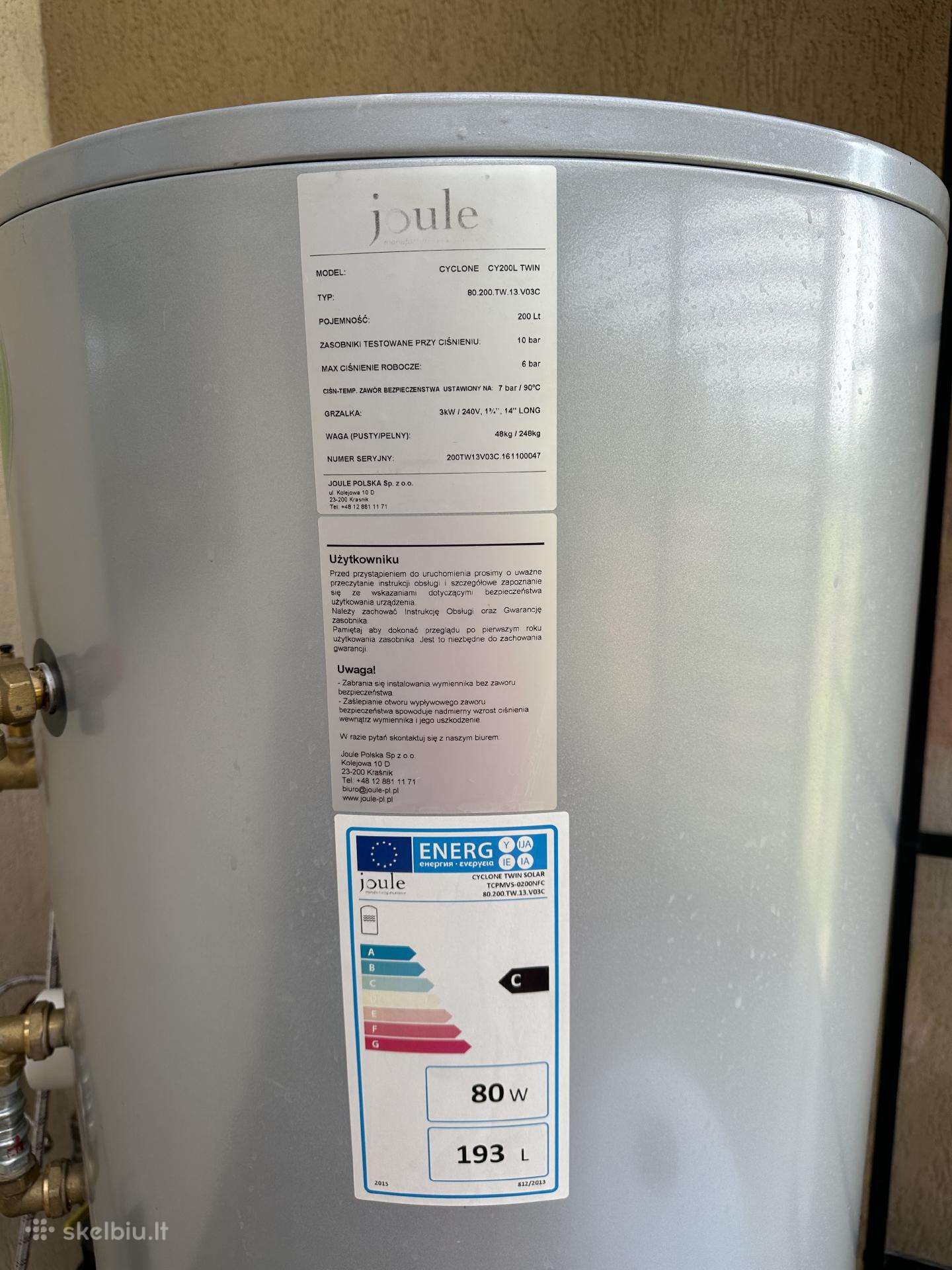 Vandens šildymo boileris