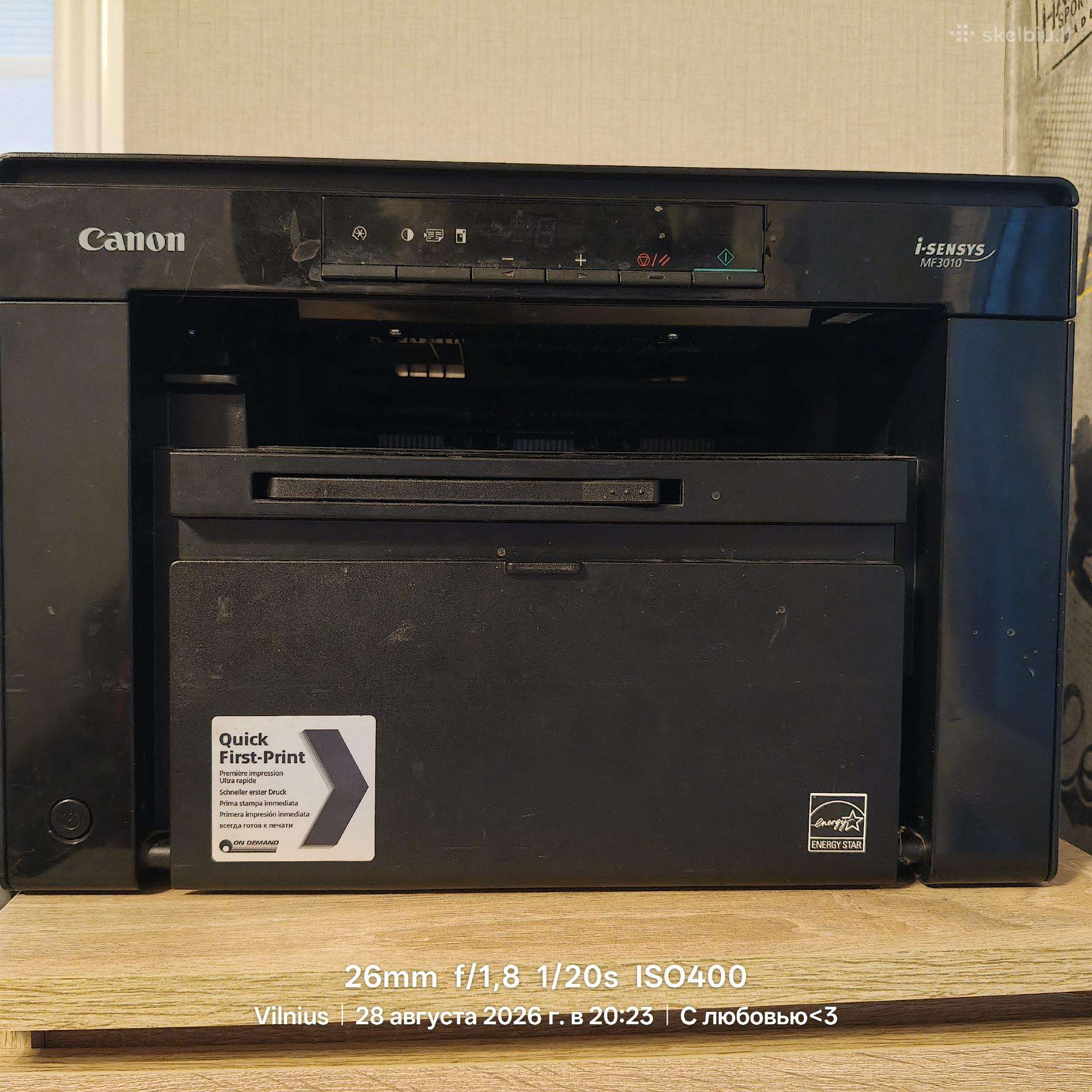 Canon Mf3010 spausdintuvas