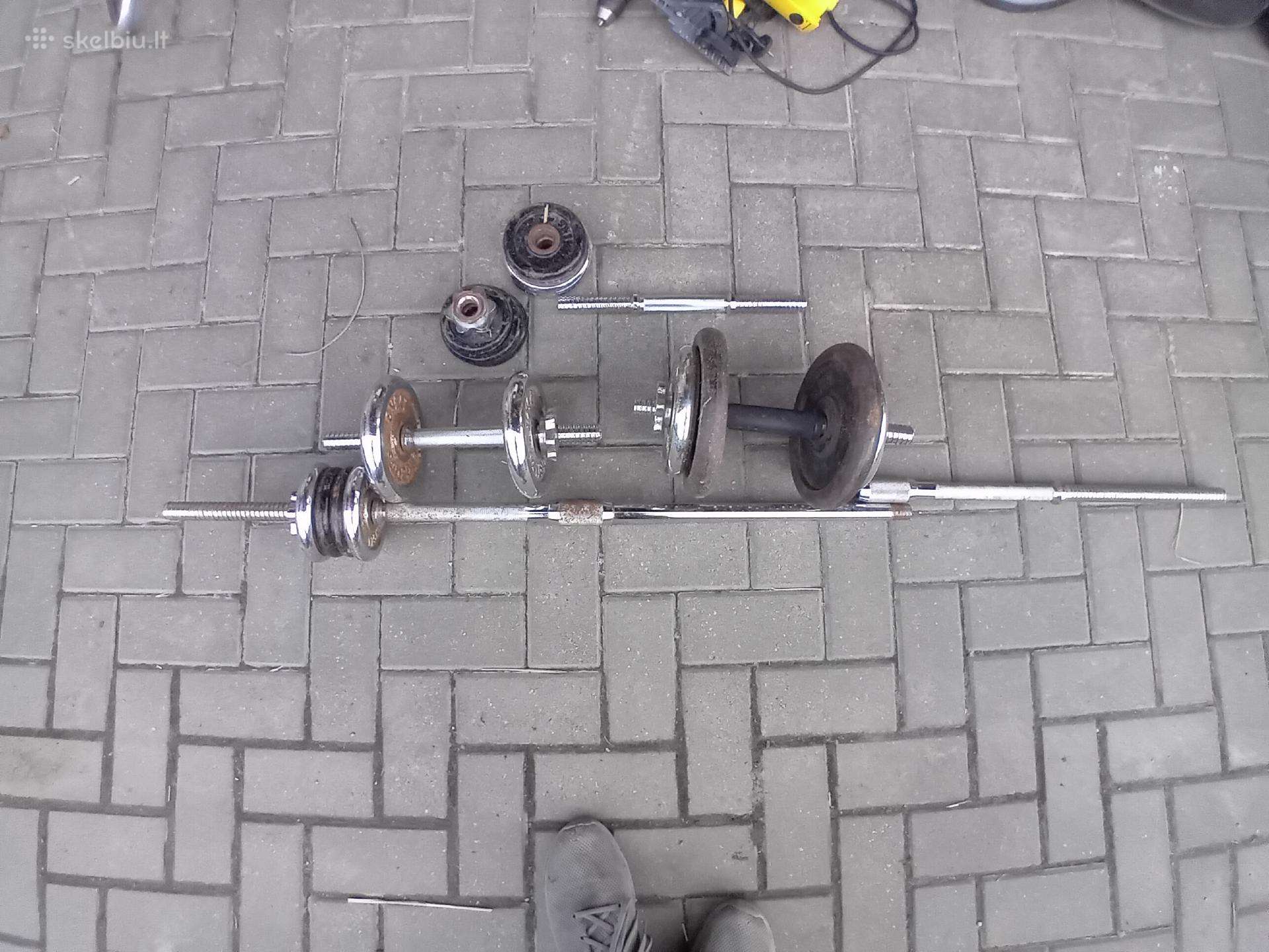 Grifas ir hanteliukai su svoriais
