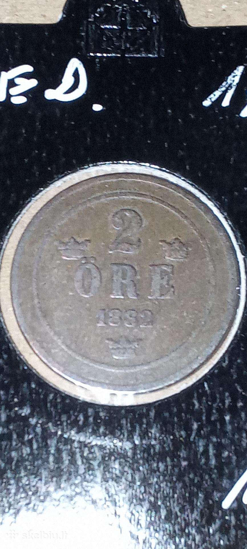 Švedija 2 erės 1882