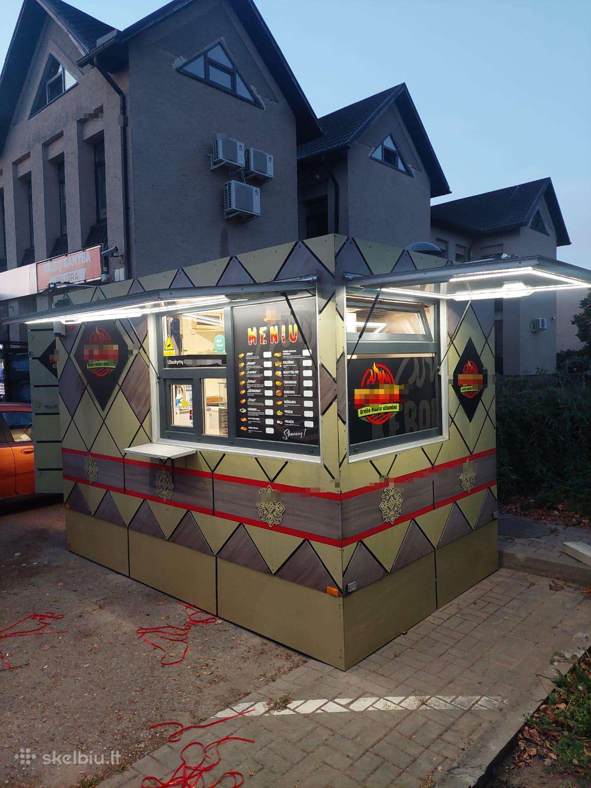 Maisto priekaba, kebabinė ant ratų