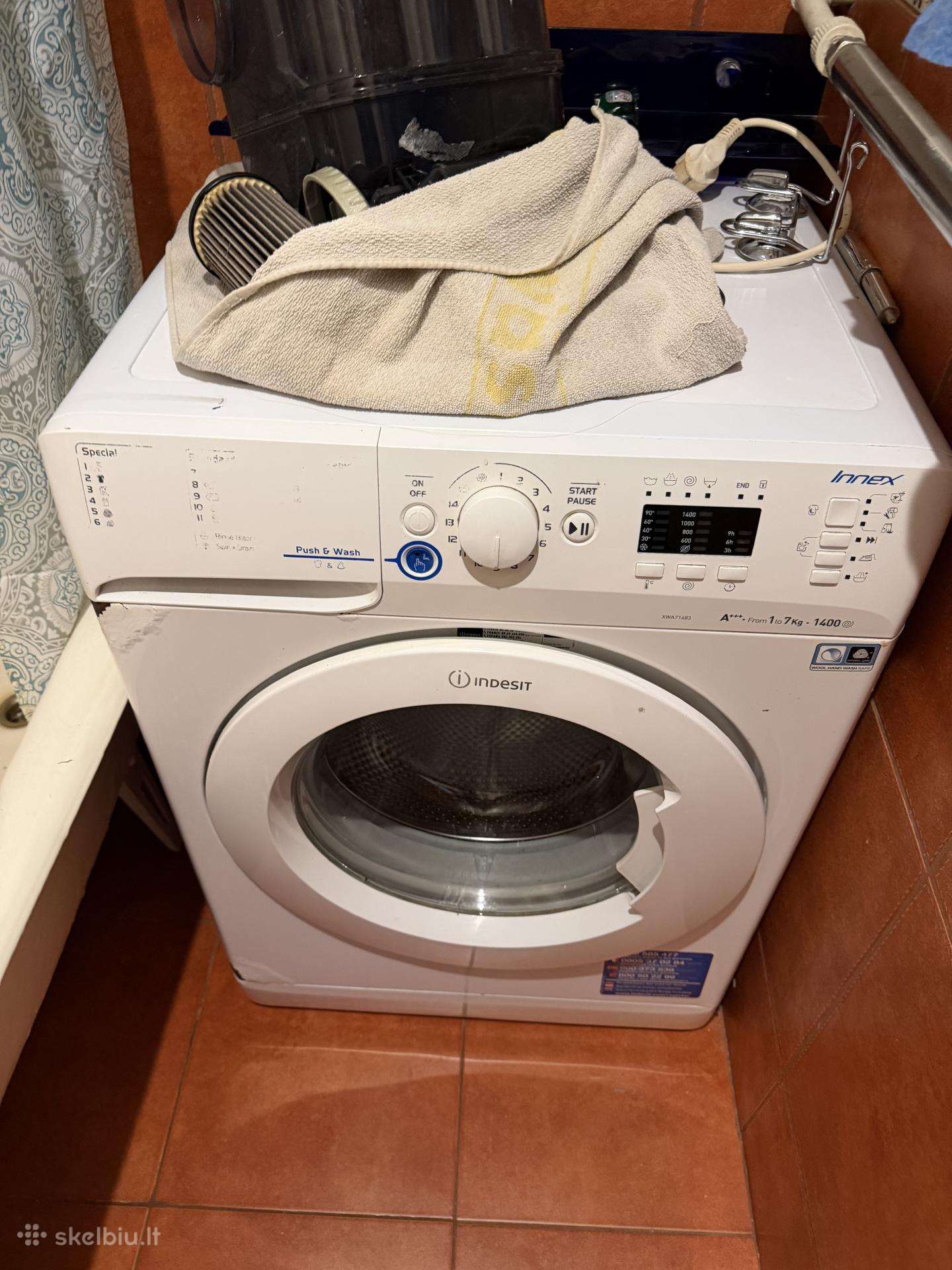 Naudota skalbimo mašina indesit