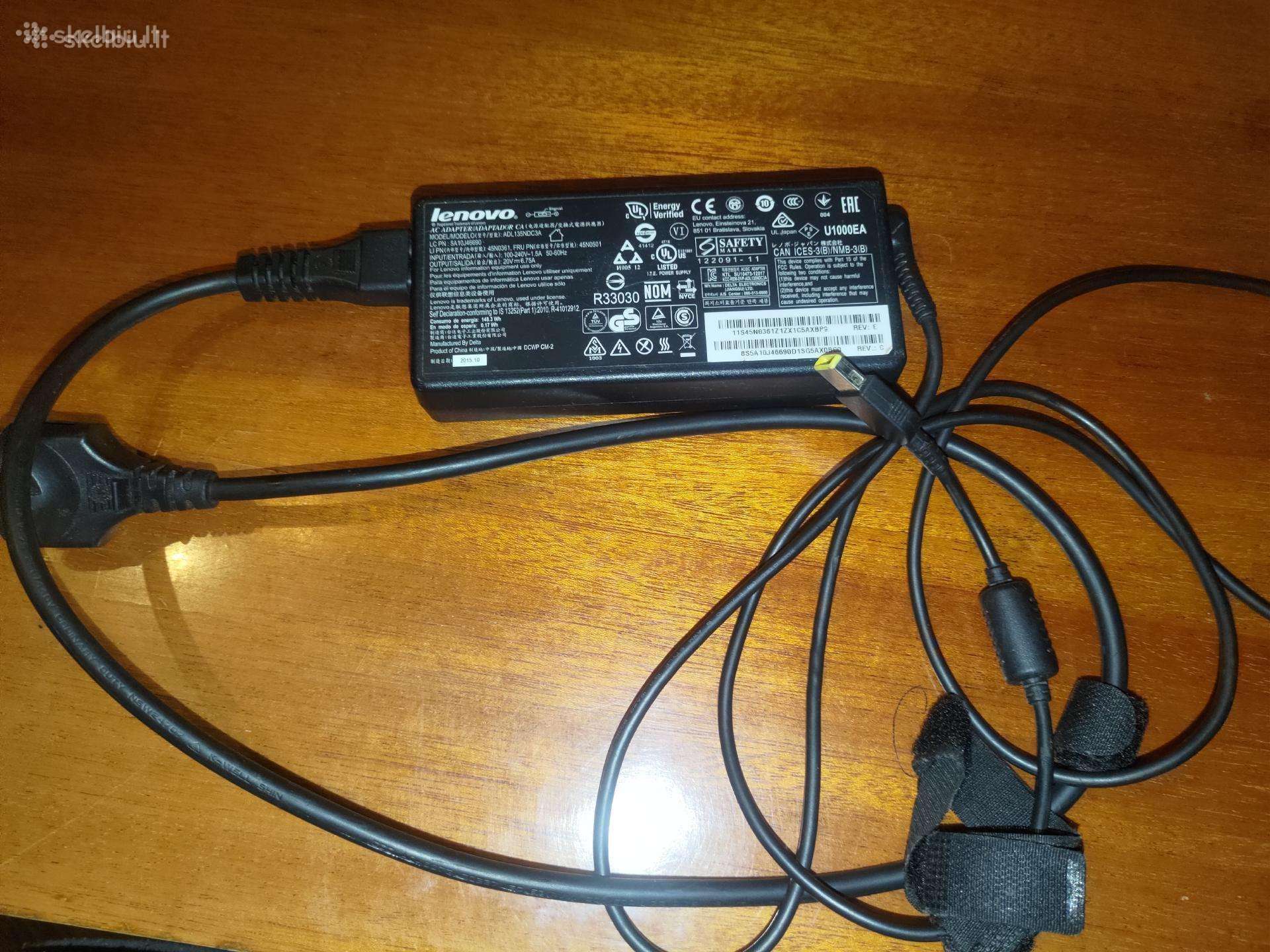 Parduodu lenovo 20v, 6,75a pakroveja
