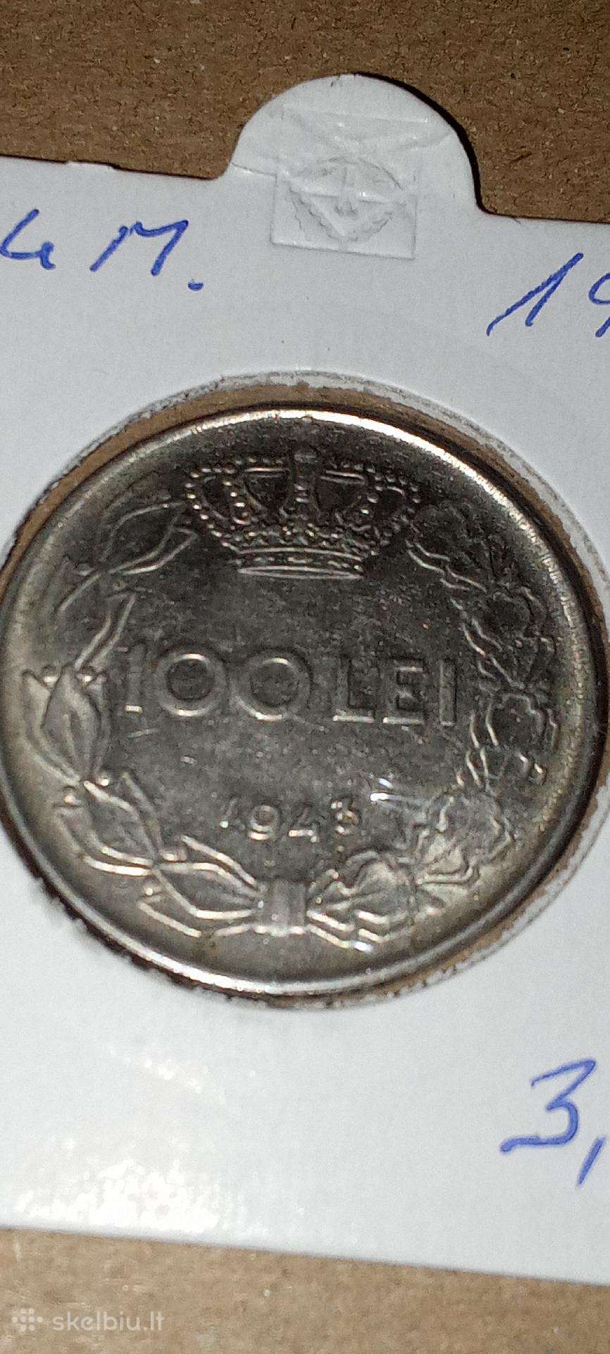 Rumunija 100 lėjų 1943