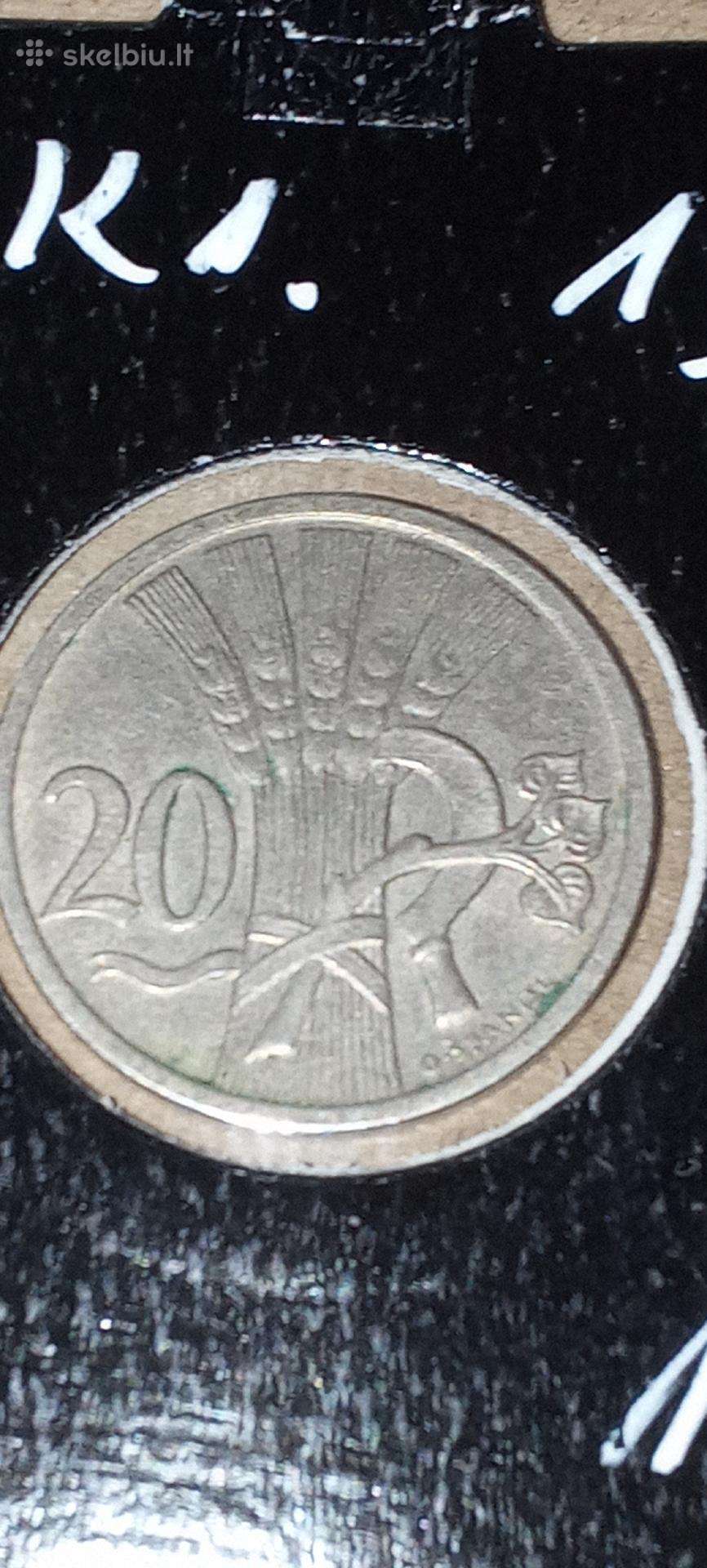 Čekoslovakija 20 helerių 1921