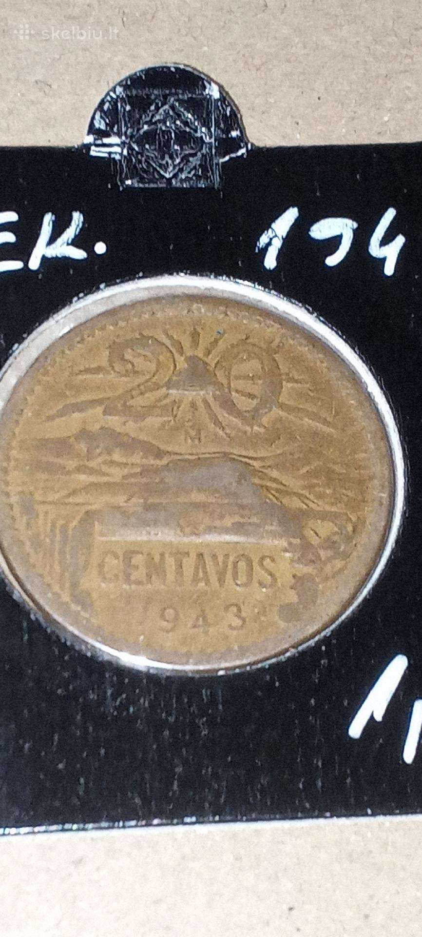 Meksika 20 centavų 1943