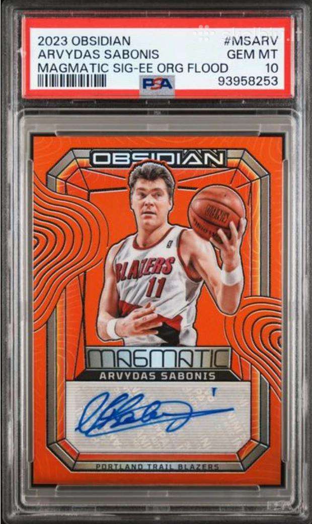2023 Obsidian Arvydas Sabonis Psa 10 Auto /75