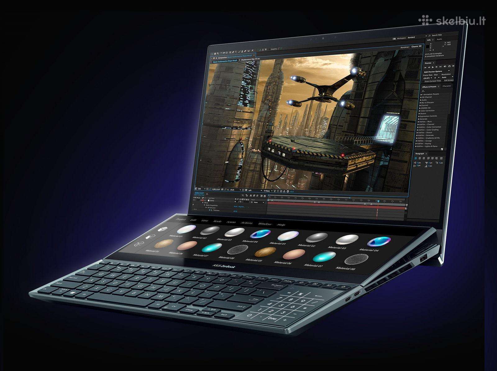 Asus Zenbook Pro Duo Ux582l su 2 Ekranas
