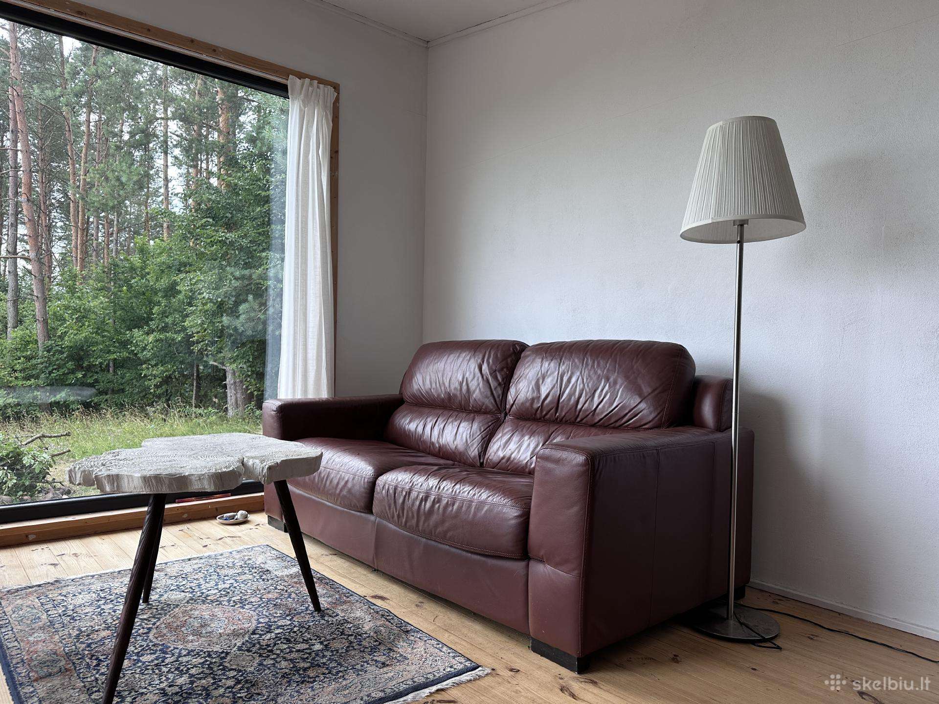 Dvivietė odinė sofa - 80 €