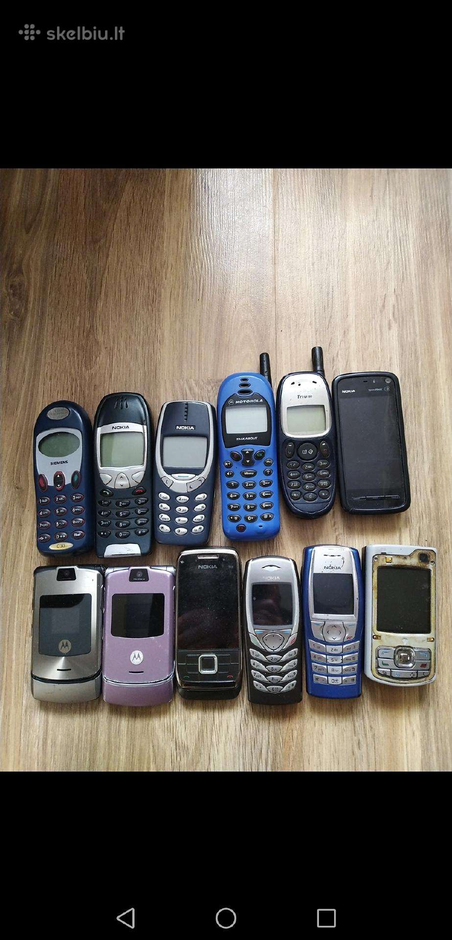 Netikrinti seni telefonai