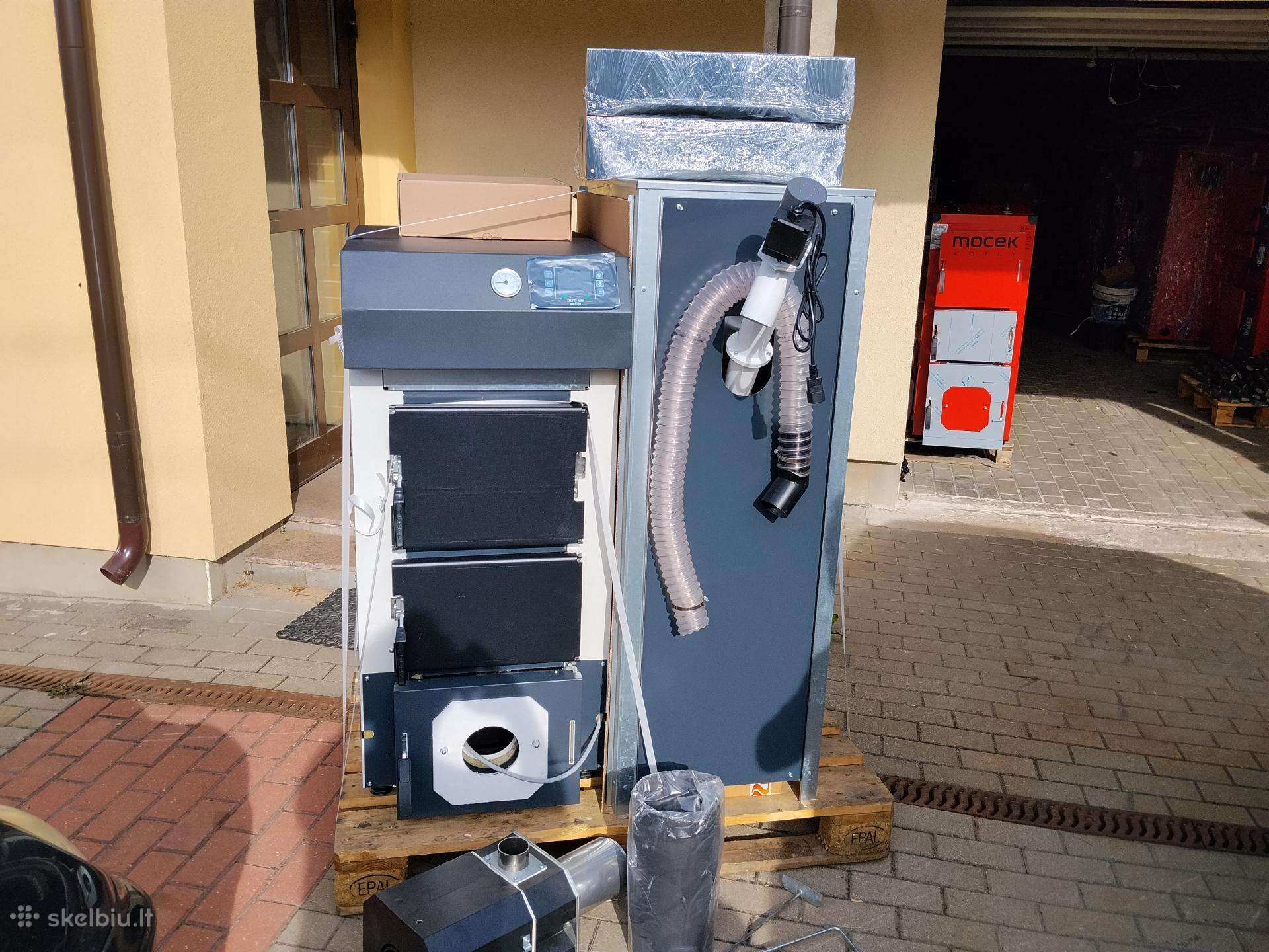 Naujas granulinis 5 klasės katilas Moceko Bio 16kw