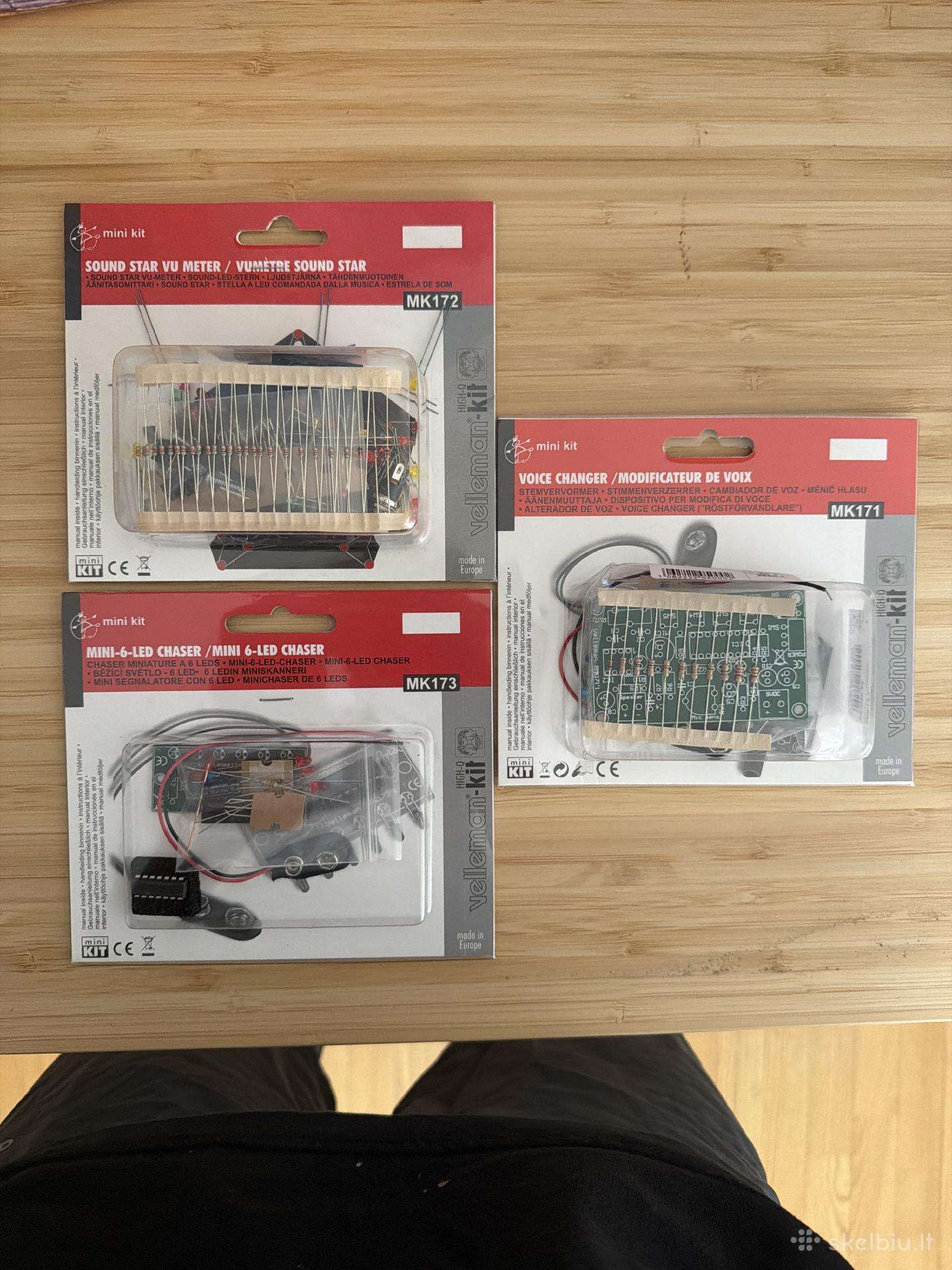 3 vnt. Mini-kit elektronikos rinkiniai Mk171 Mk172