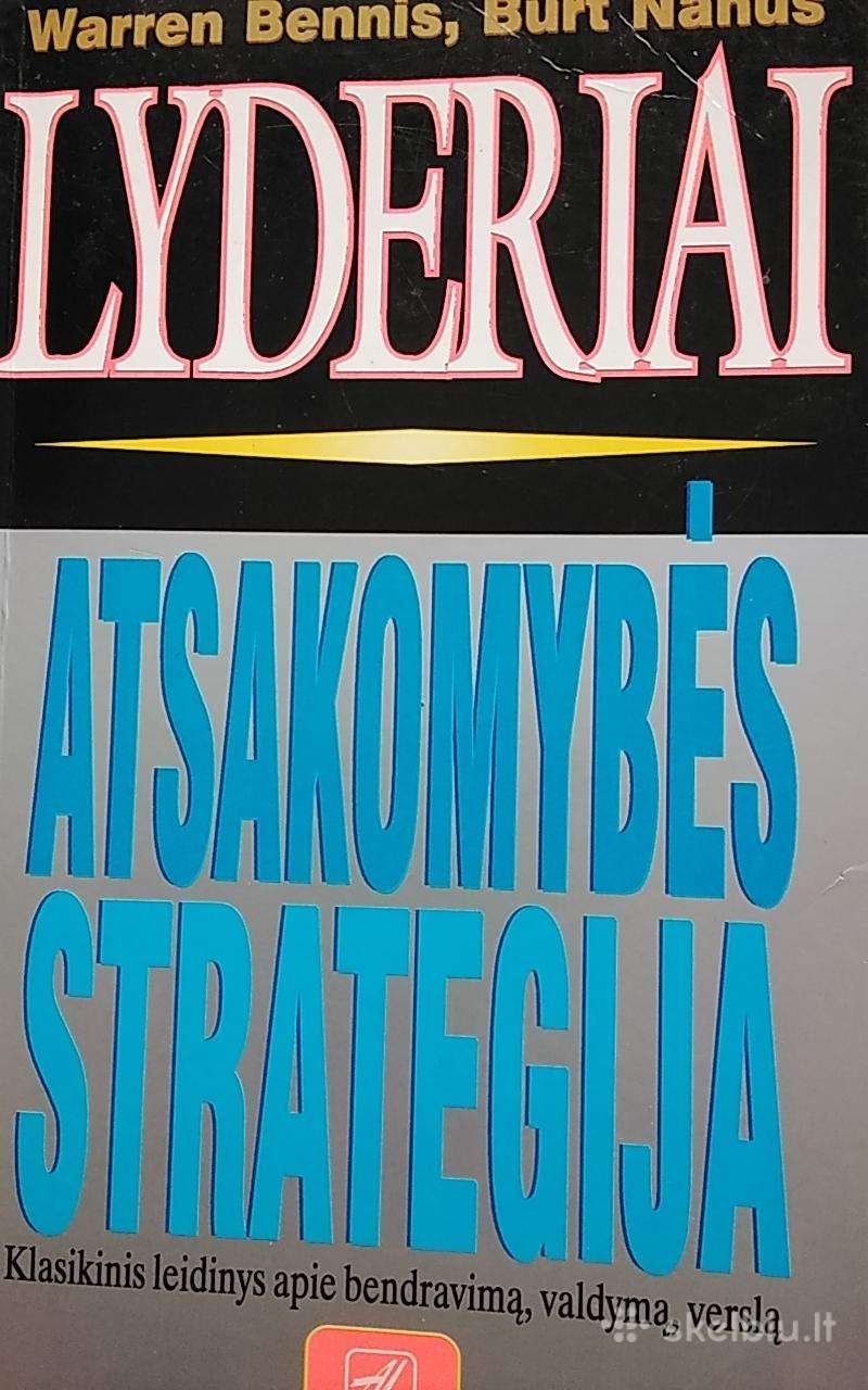 Lyderiai. Atsakomybės strategija