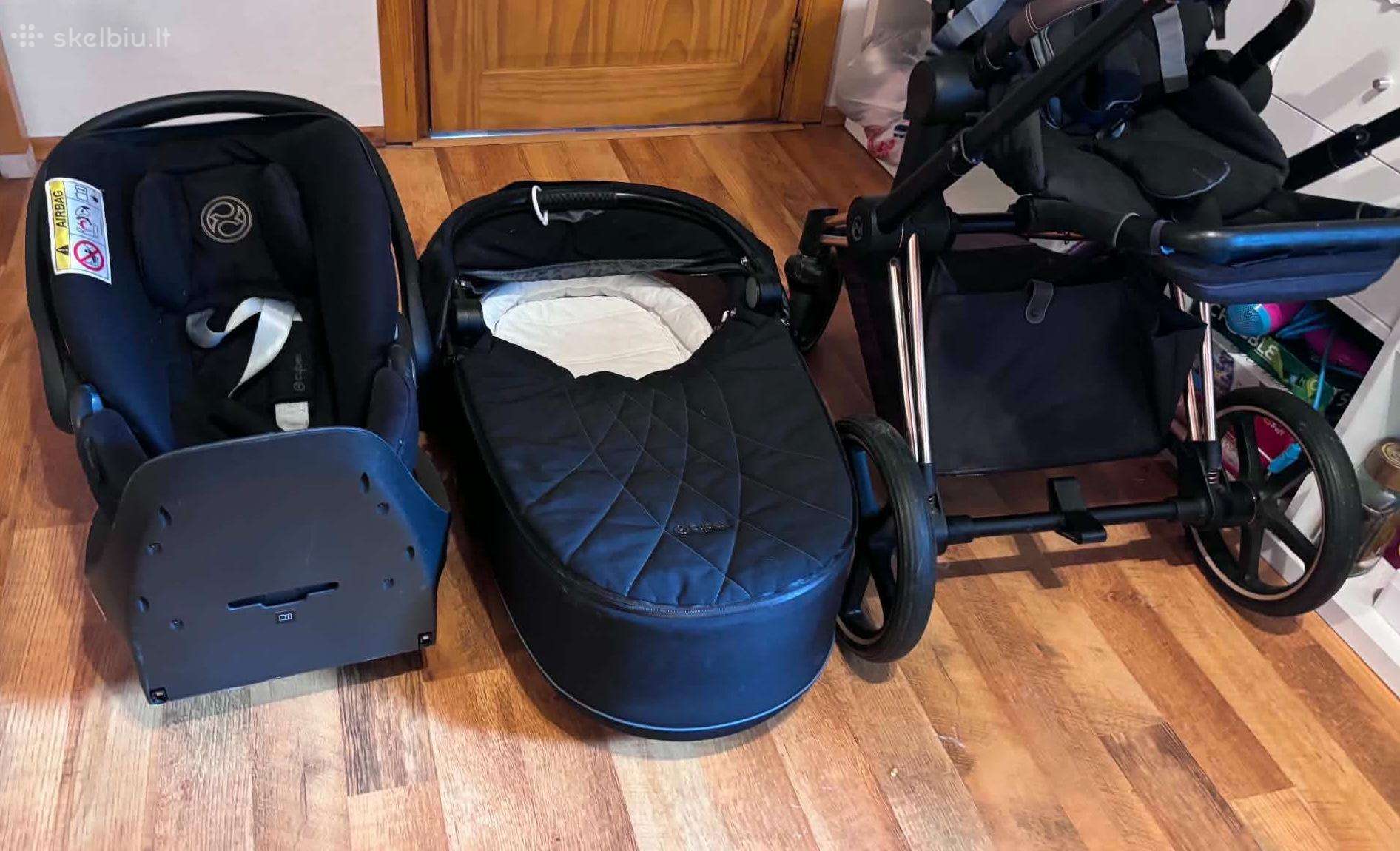 Cybex V3 Vežimėlis, spotinė dalis, automobilio kė.