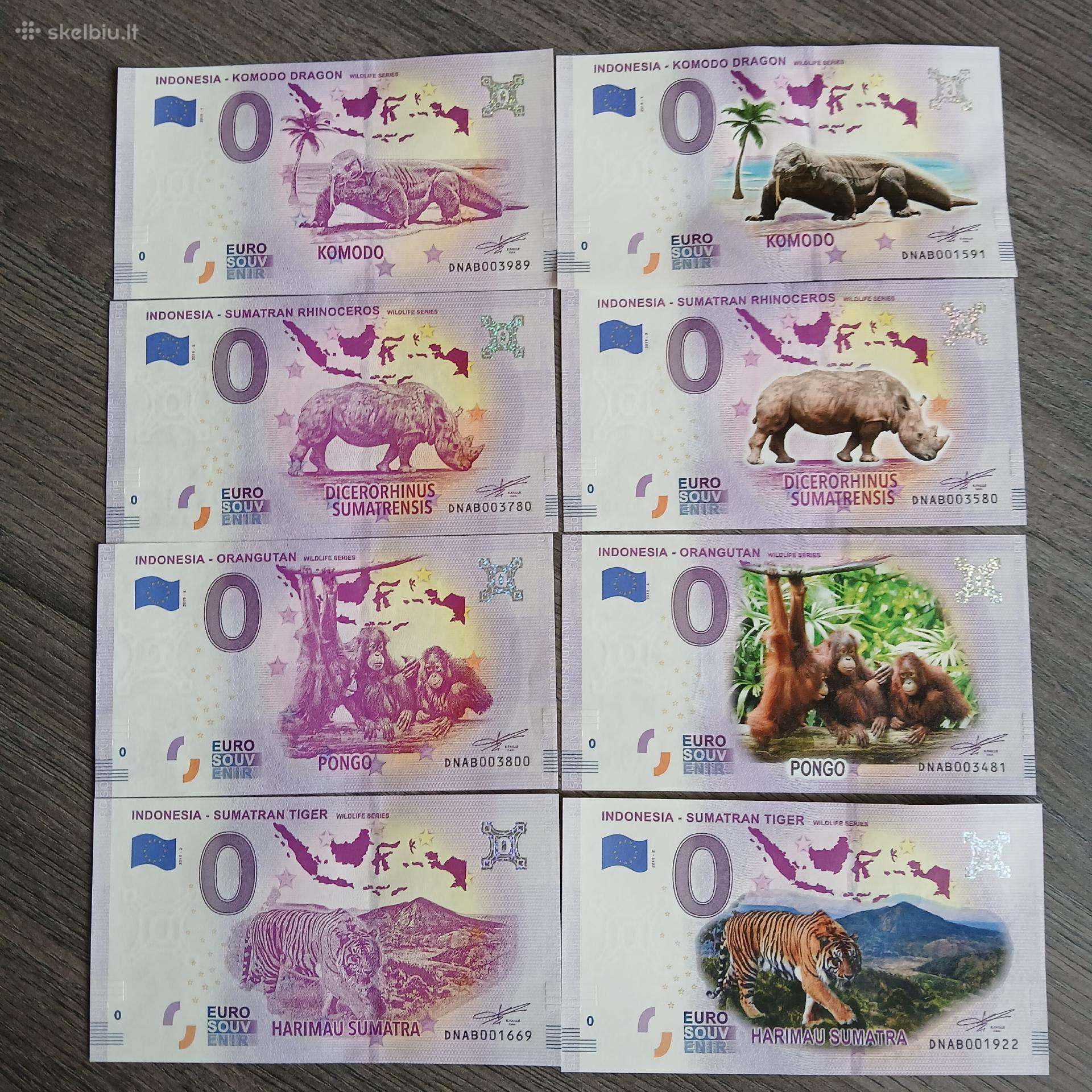 0eurų banknotai, serijos „Laukinė gamta“