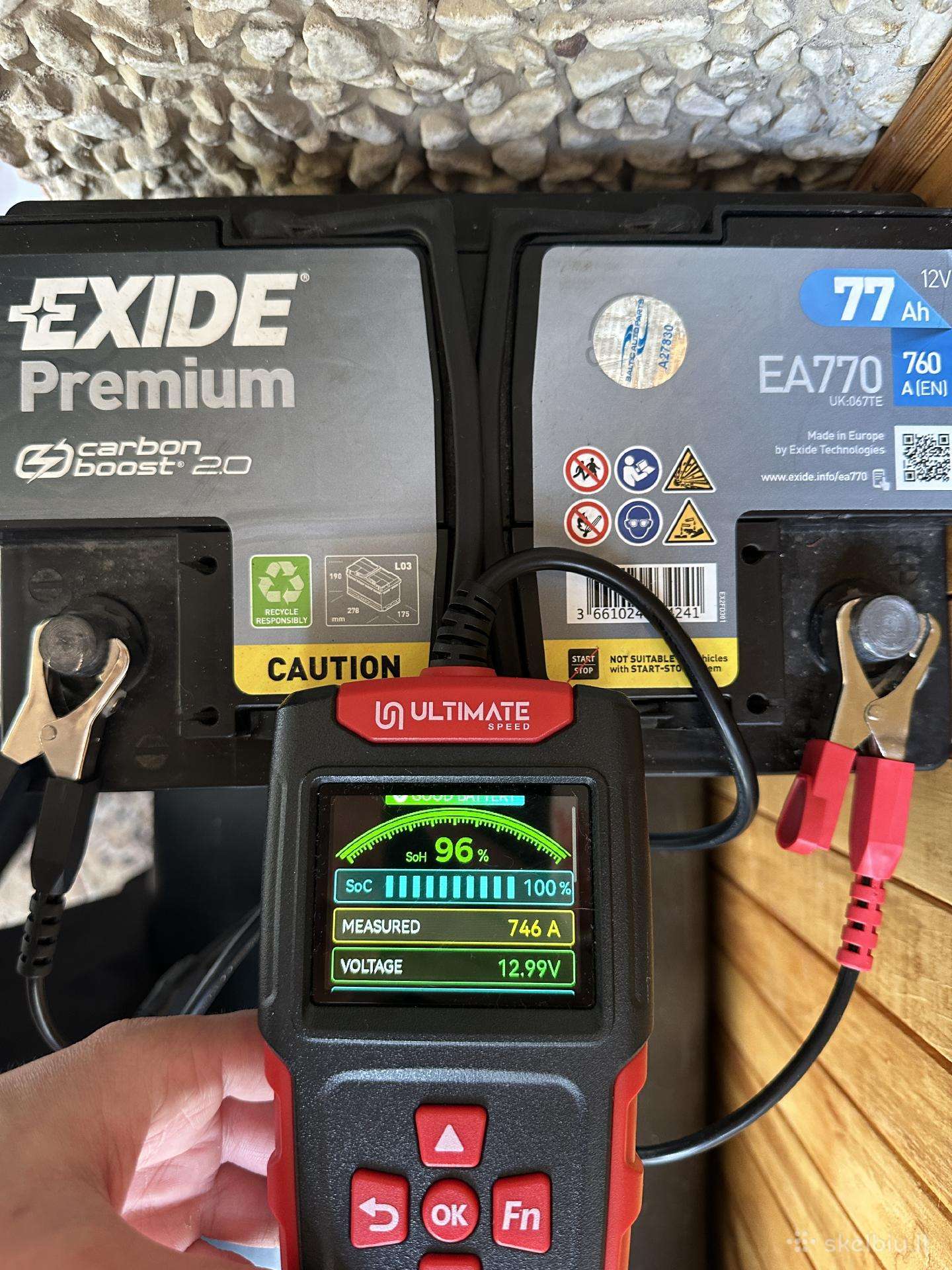 Exide Ea770 77ah 760a