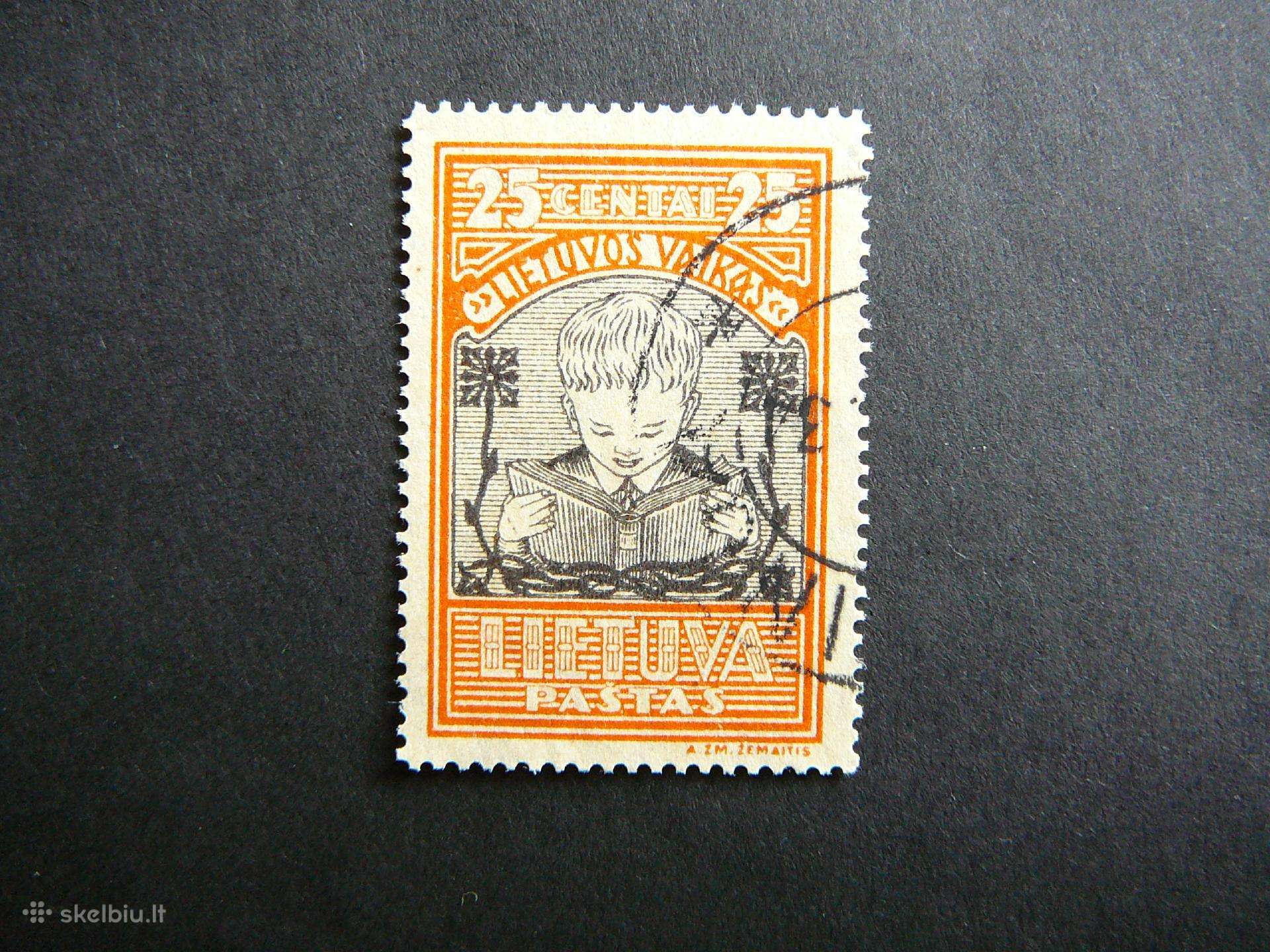 Lietuva 1933 Septyndieniai antsp. lit367aa