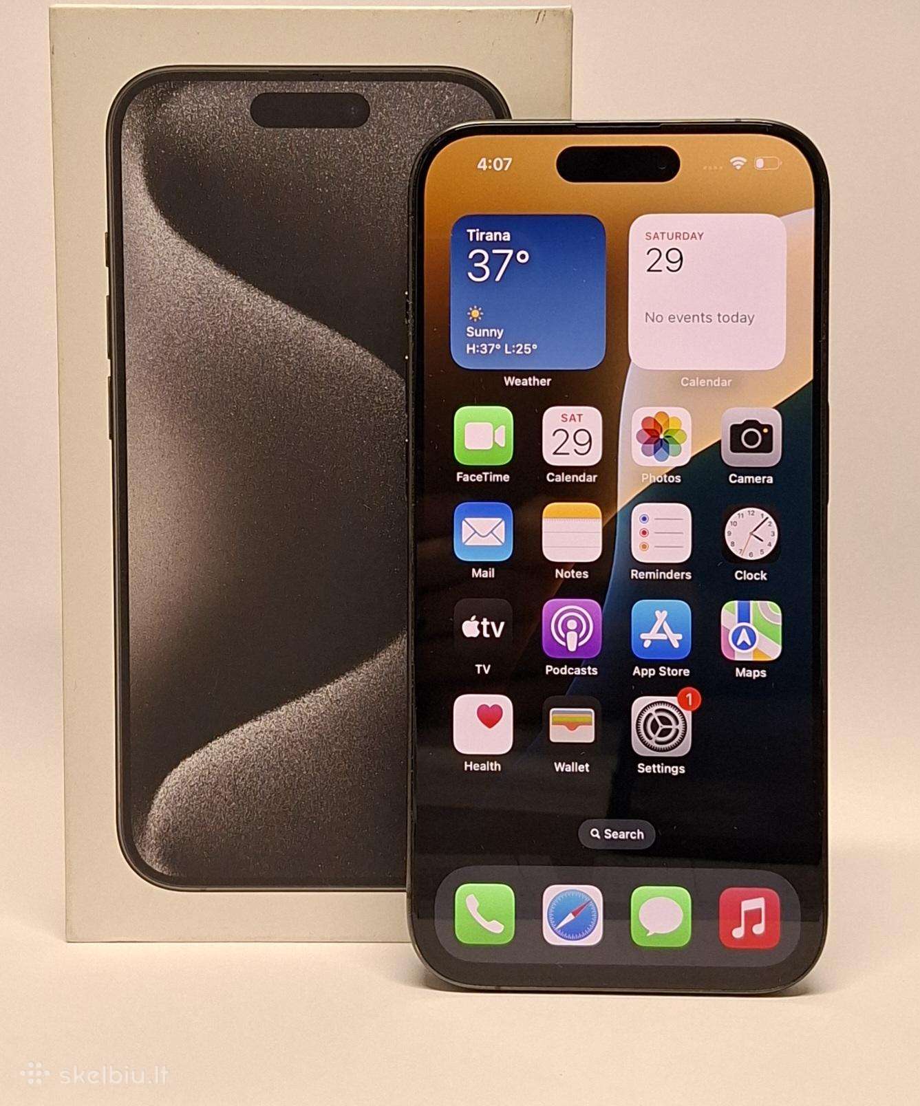 iPhone 15 pro 128gb 85% battery Siunčiame