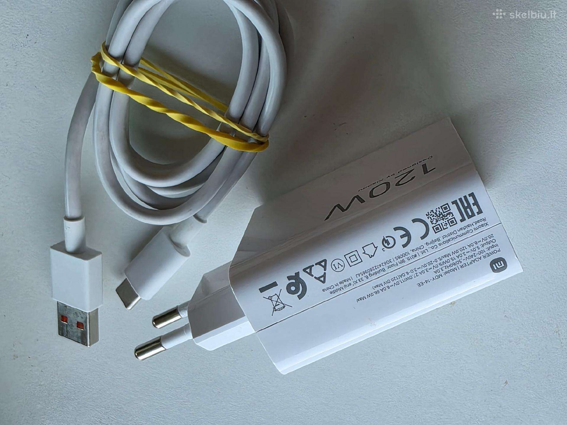 Xiaomi charger 120w with cable originalus naud