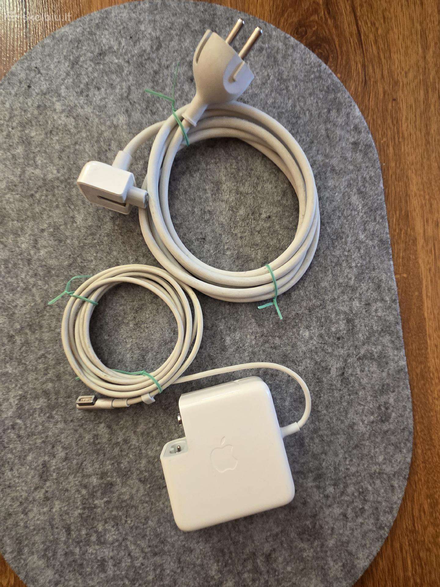 Apple 60w Magsafe 1 kroviklis +prailgintas laidas