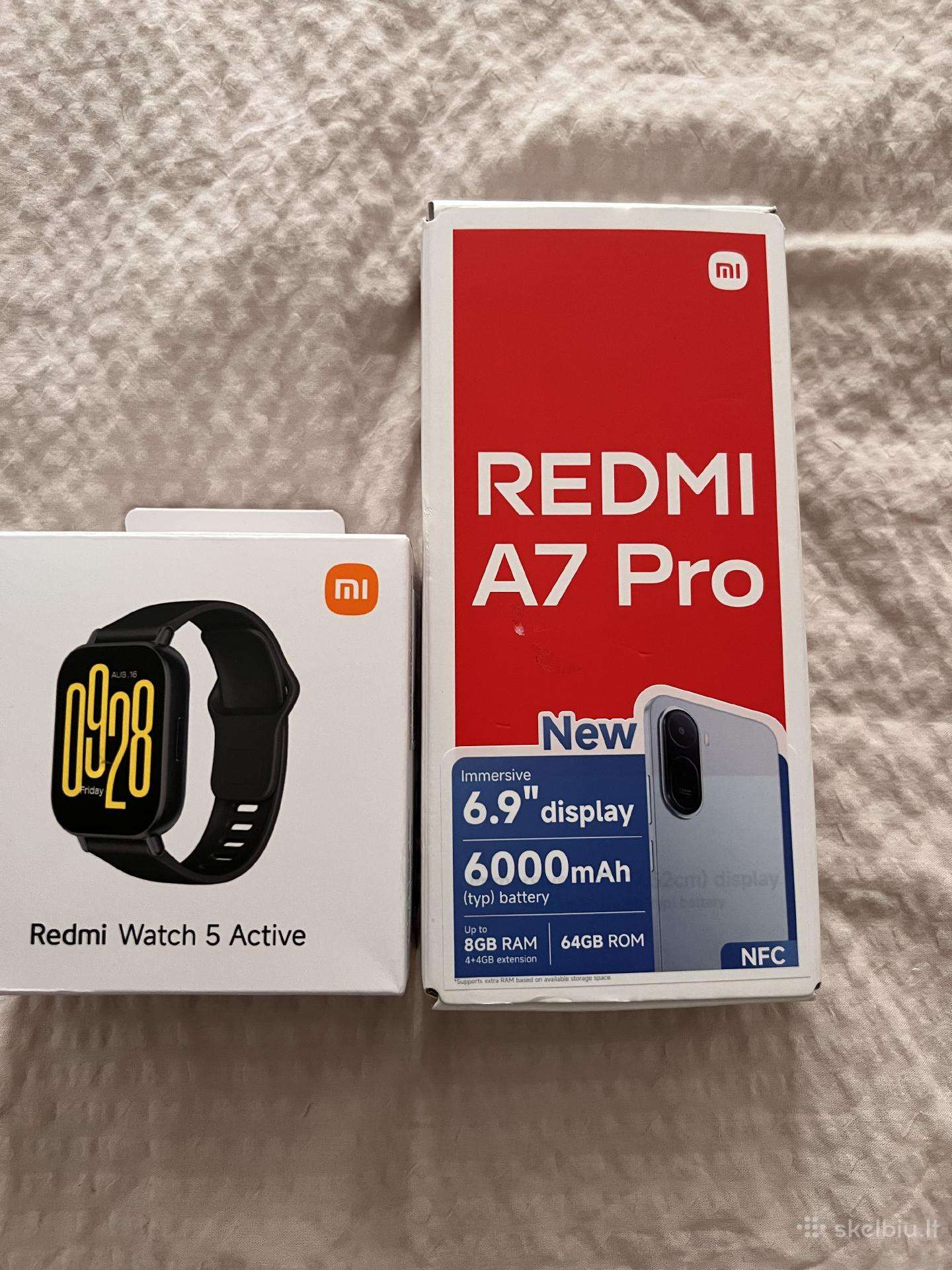Redmi A7 pro ir redmi Watch 5 active Komplektas!