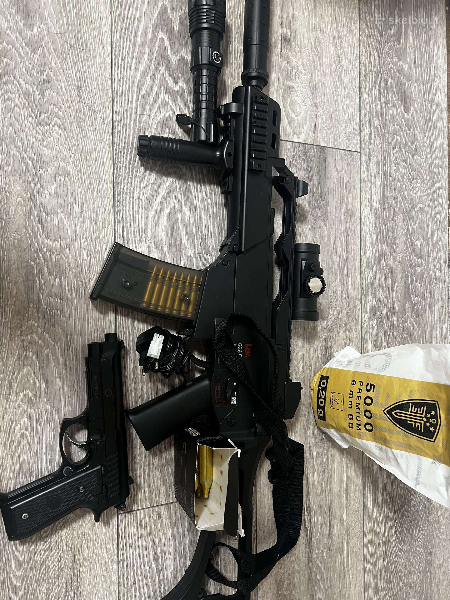 Airsoft komplektas bei atskiras pirkimas