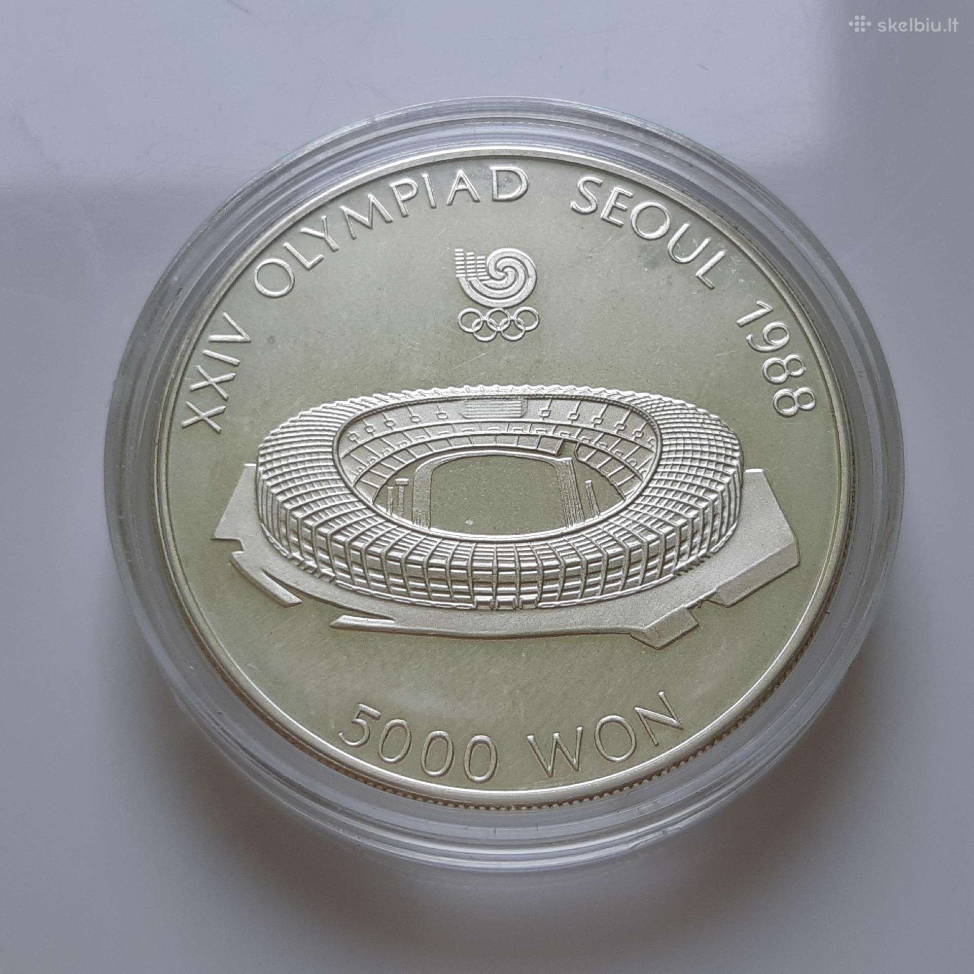 Pietų Korėja 5000 vonų sidabras 1987 Olimpiada
