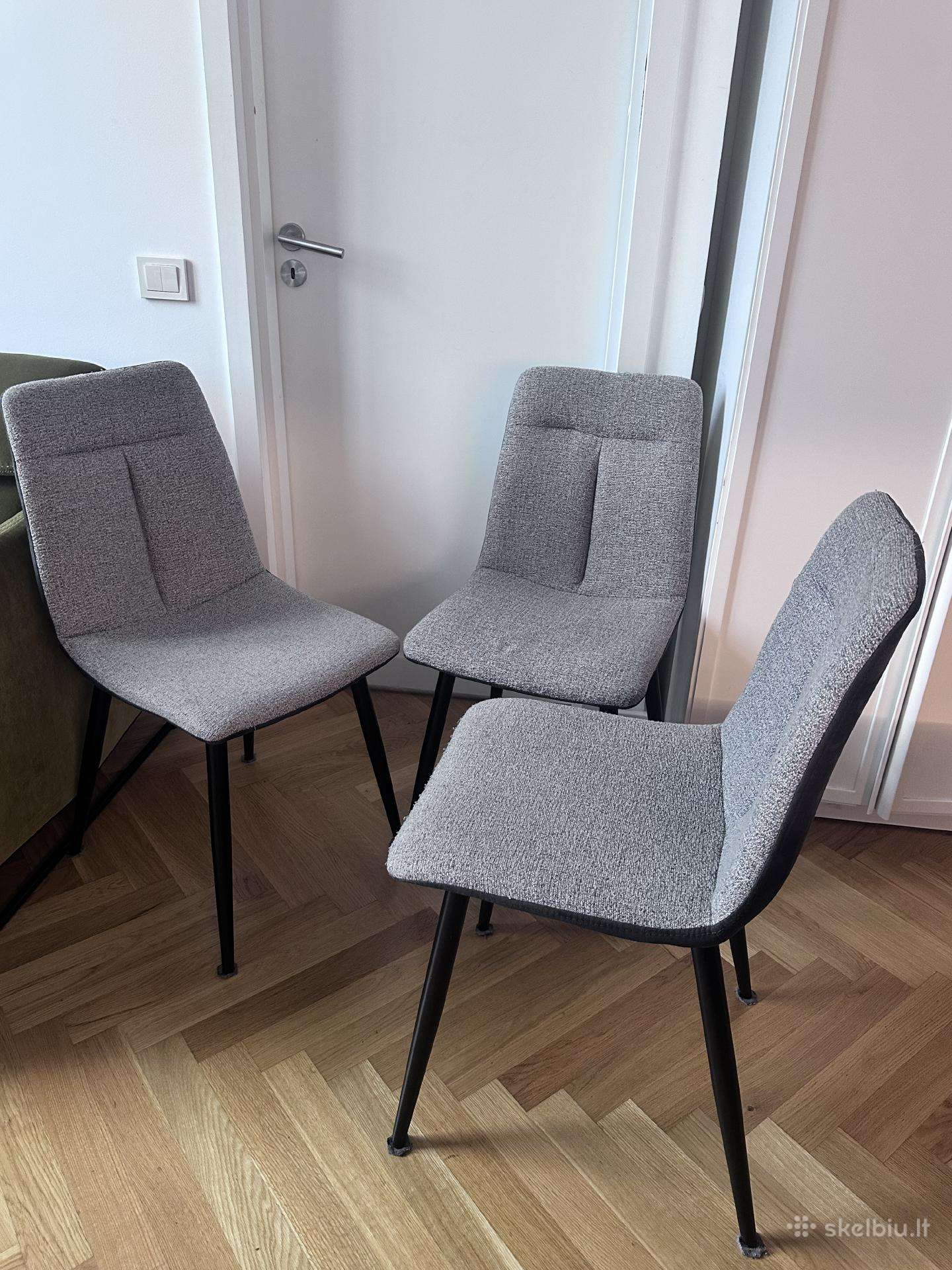 Valgomojo kėdės (3 vnt.). Labai geros būklės.
