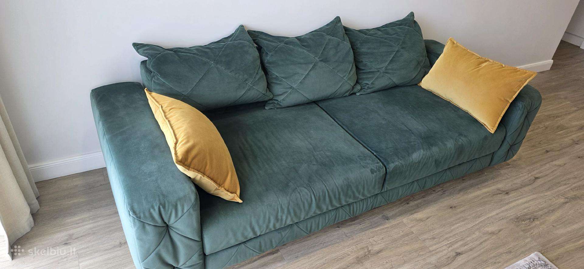 Magrės baldai miegama sofa su patalynės dėže