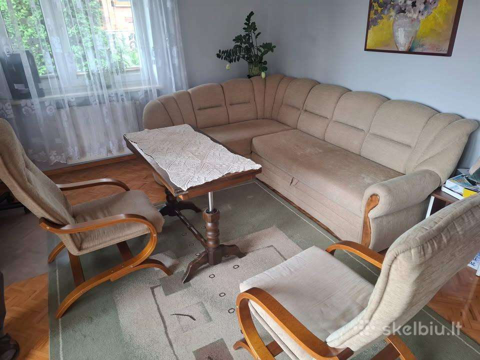 Komplektas minkštų baldų