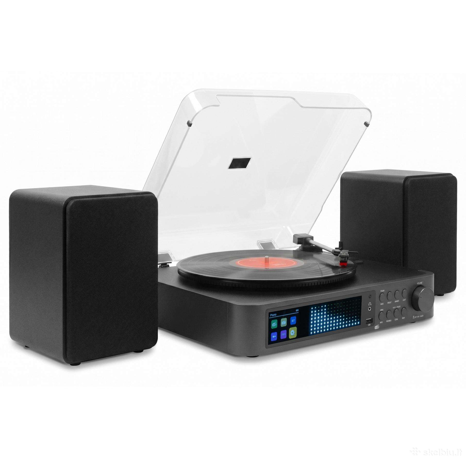 Audizio Norfolk patefonas su kolonėlėmis, Bt, Fm