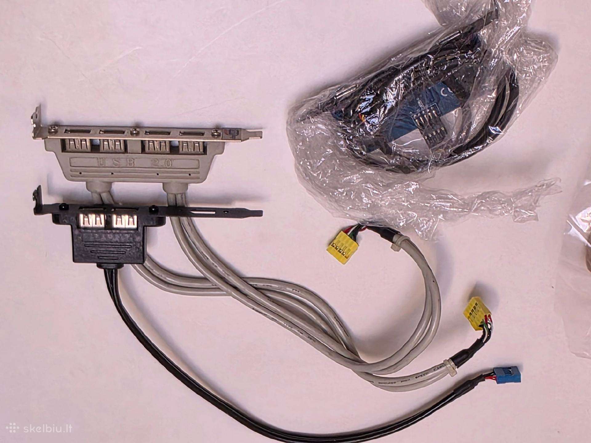 Usb ir audio portų išvedimas į stacionaraus kompiu