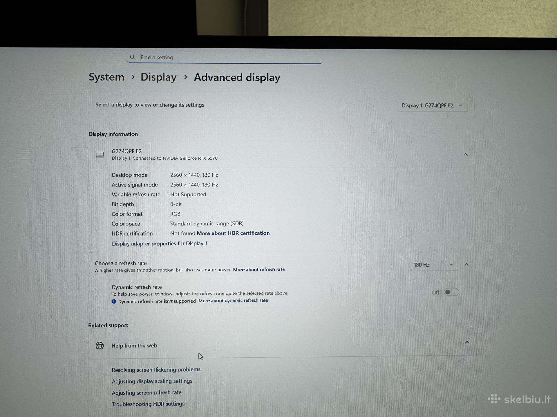 Msi G274qpf – 27 Qhd 180 Hz