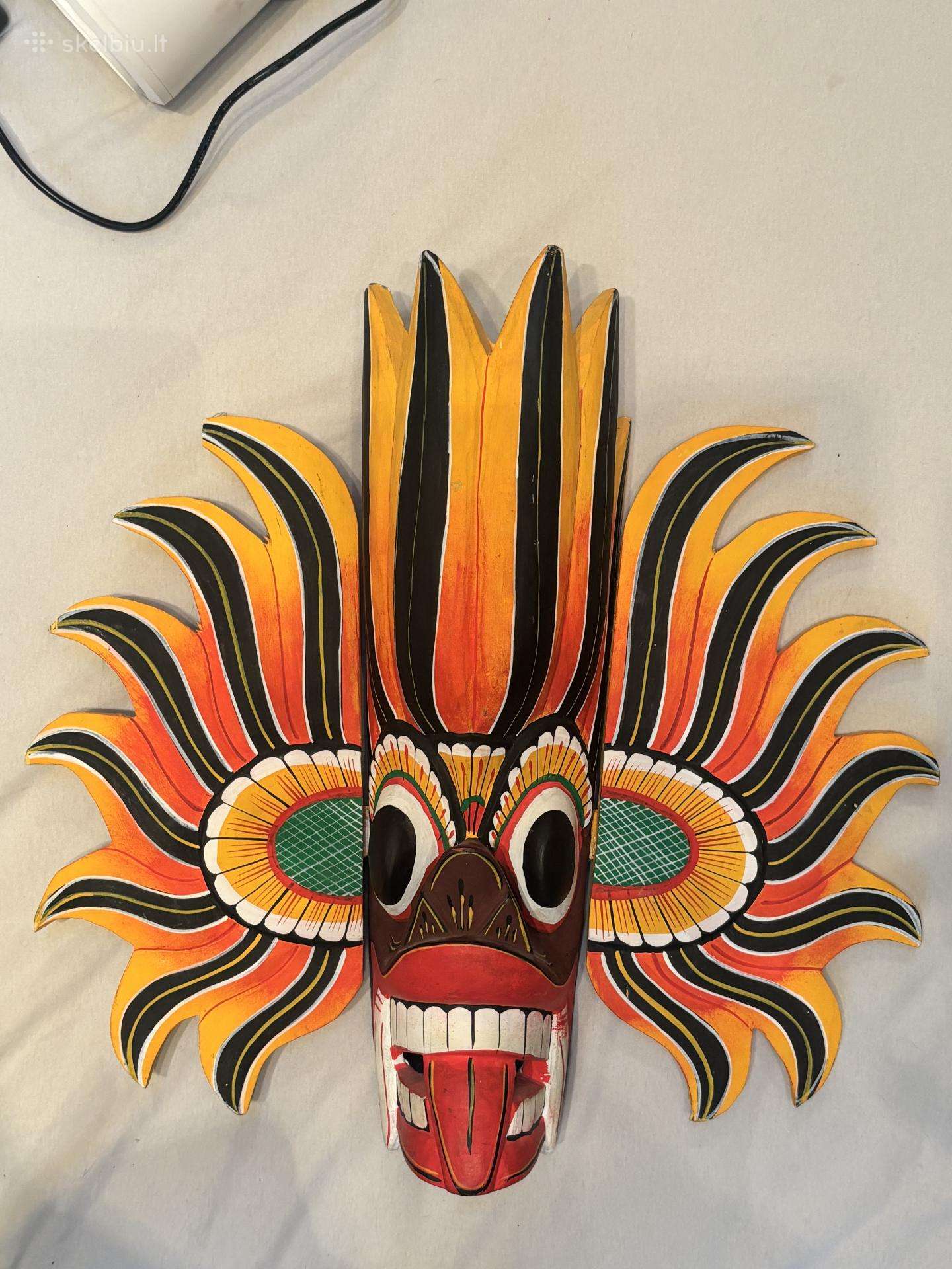 Dekoratyvinė Gini Raksha (Fire Demon) kauke