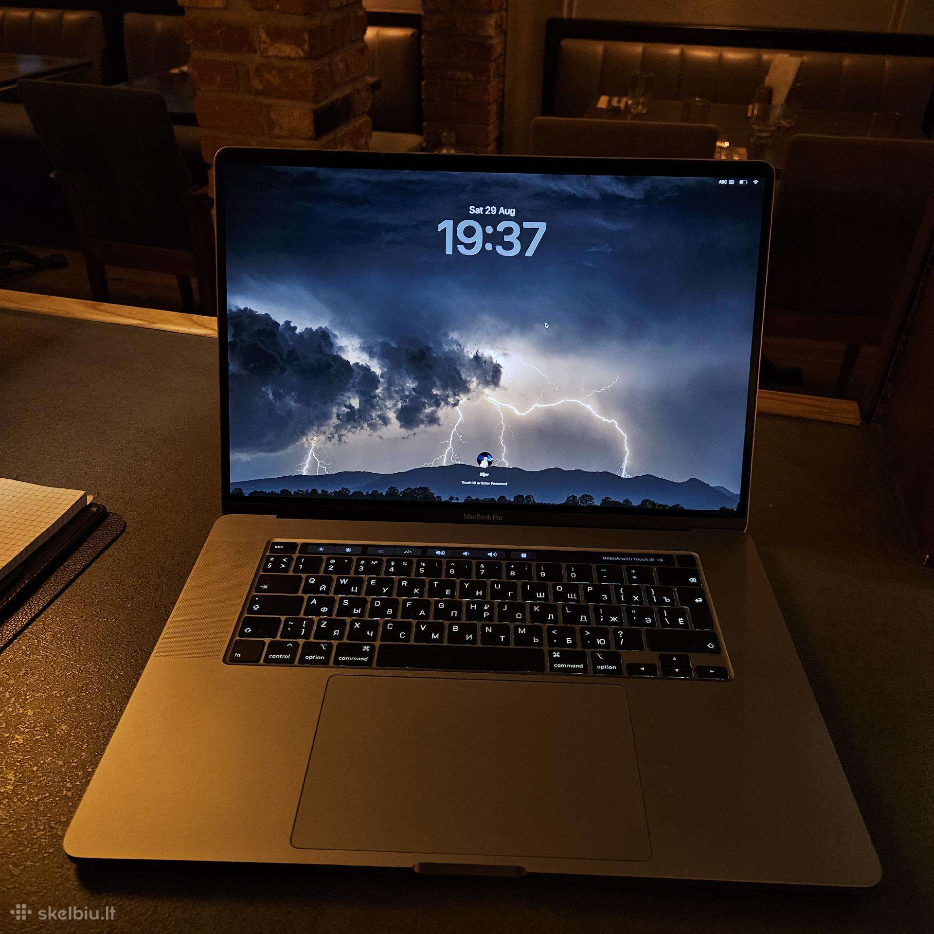 Keičiu / MacBook Pro 2019, 16'/1tb/16gb