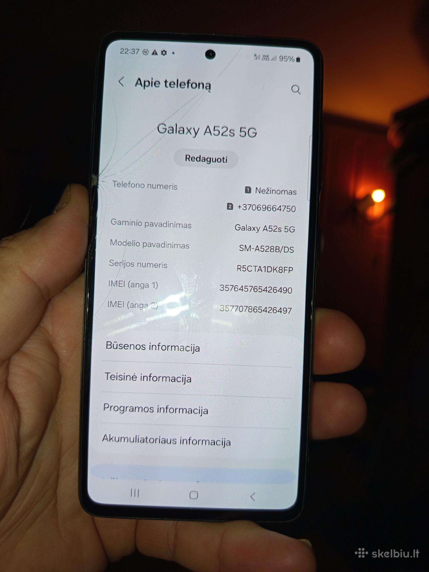 Samsung A52s 128gb-6gb