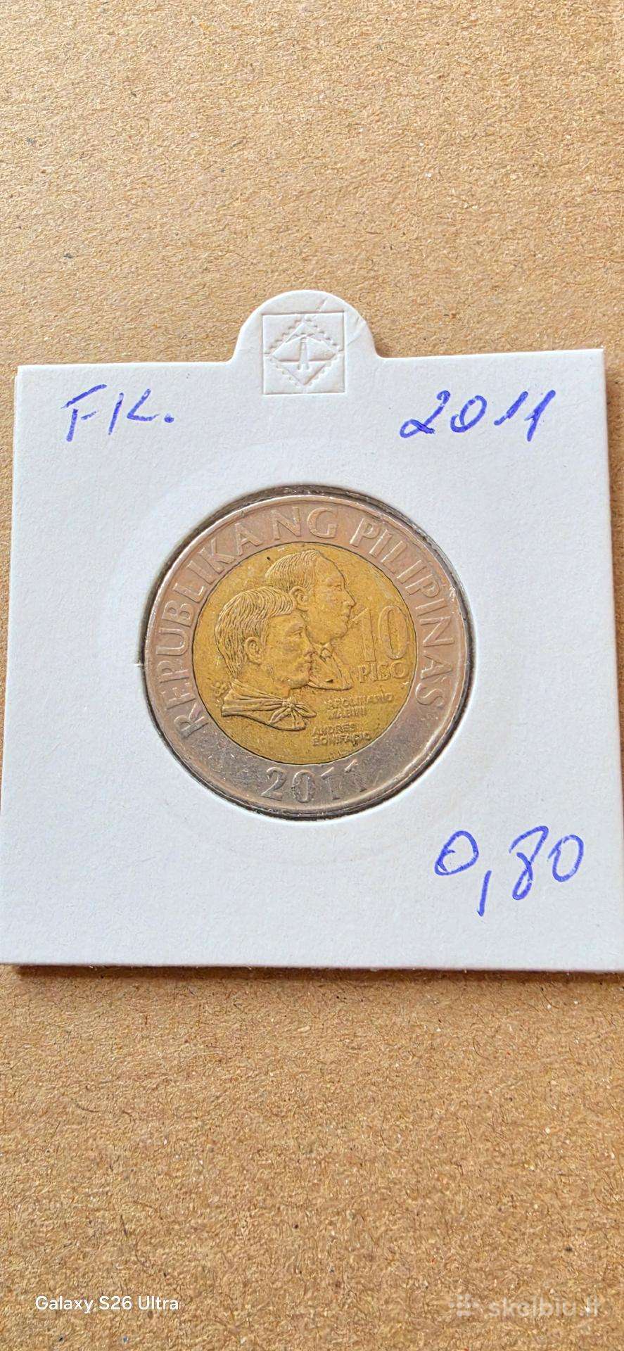 Filifinai 10 pesų 2011