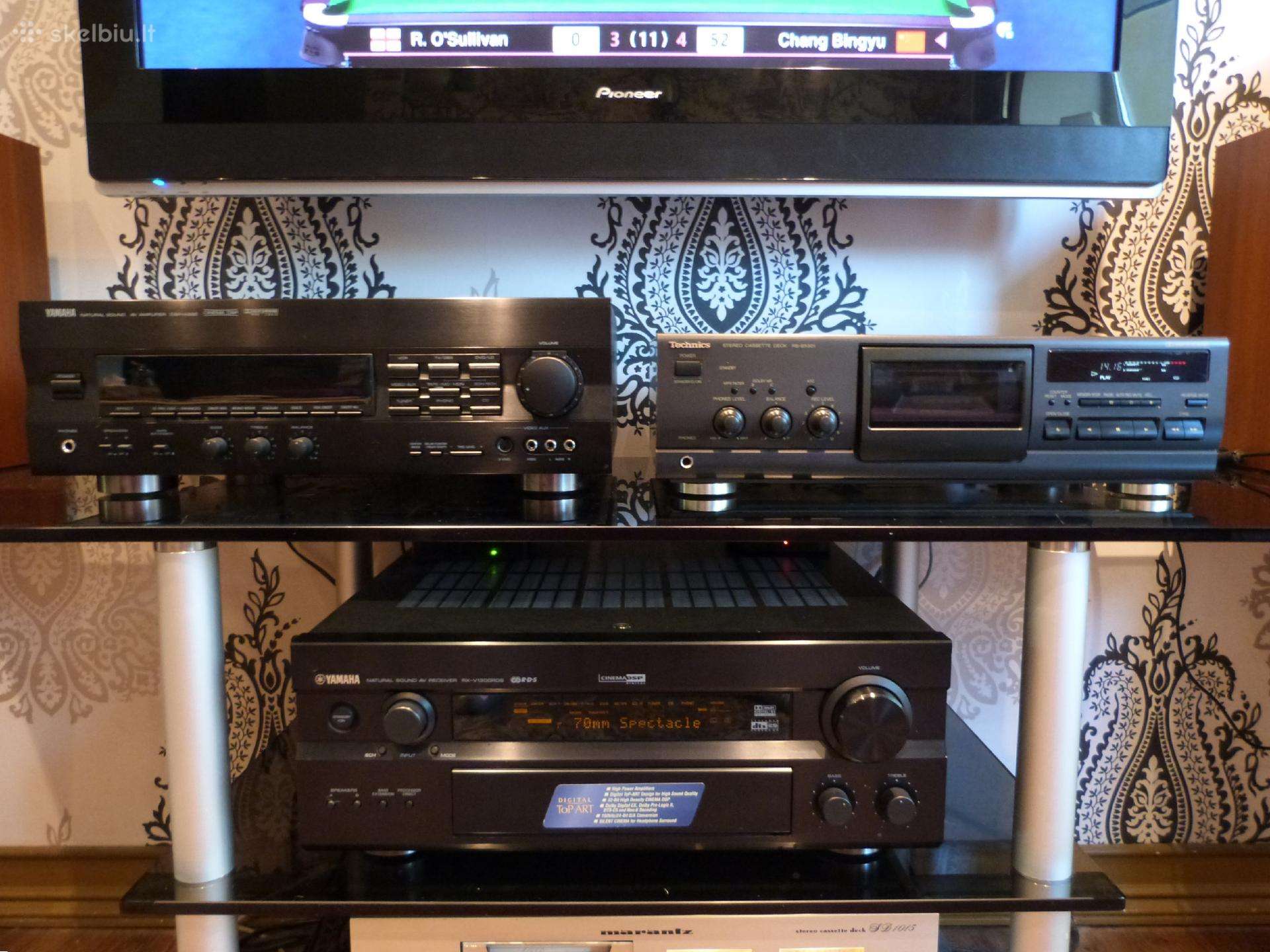 Hi-fi stiprintuvai-resyveriai Yamaha.
